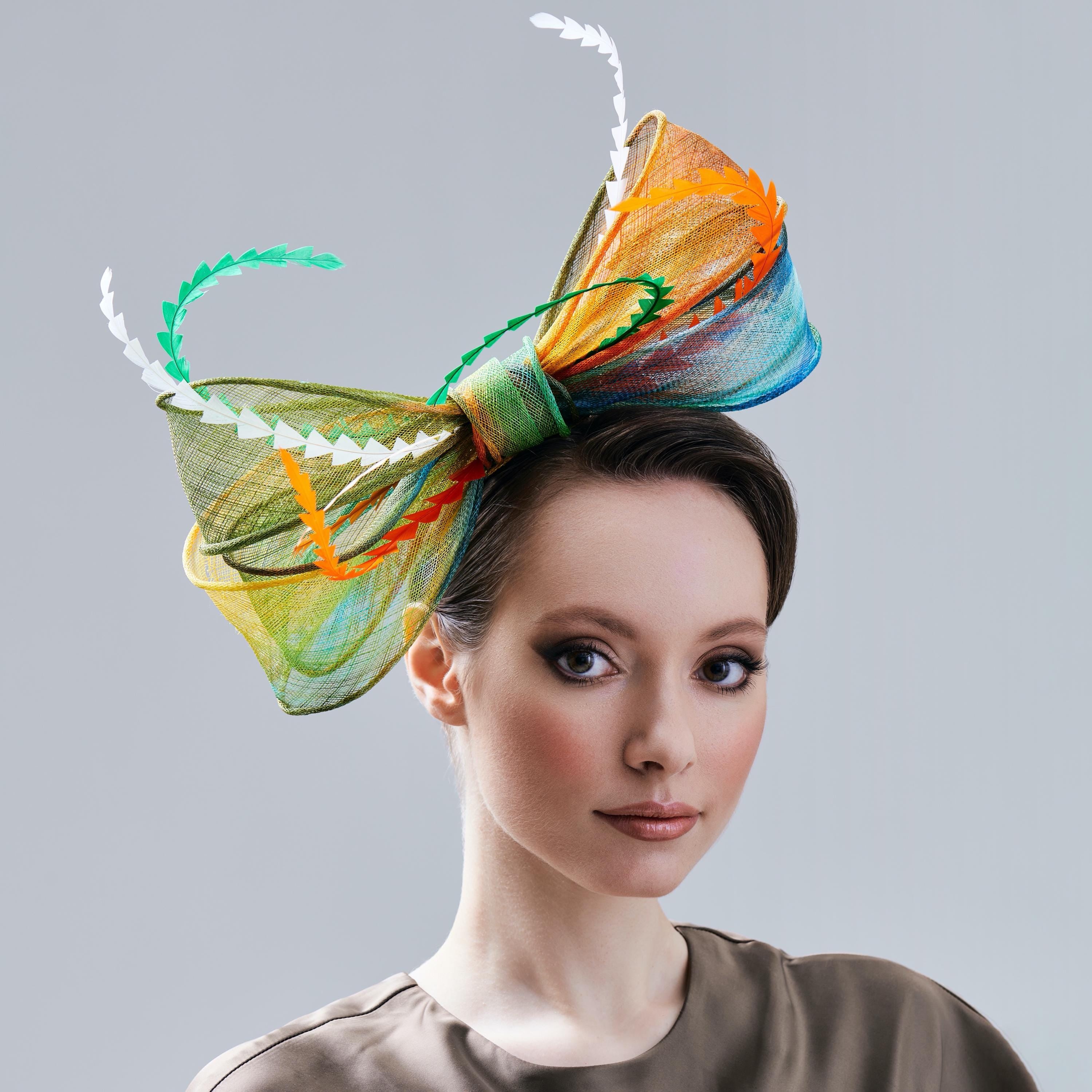 Multicolor Fascinator Headband Wedding Tea Party Cocktail Hat