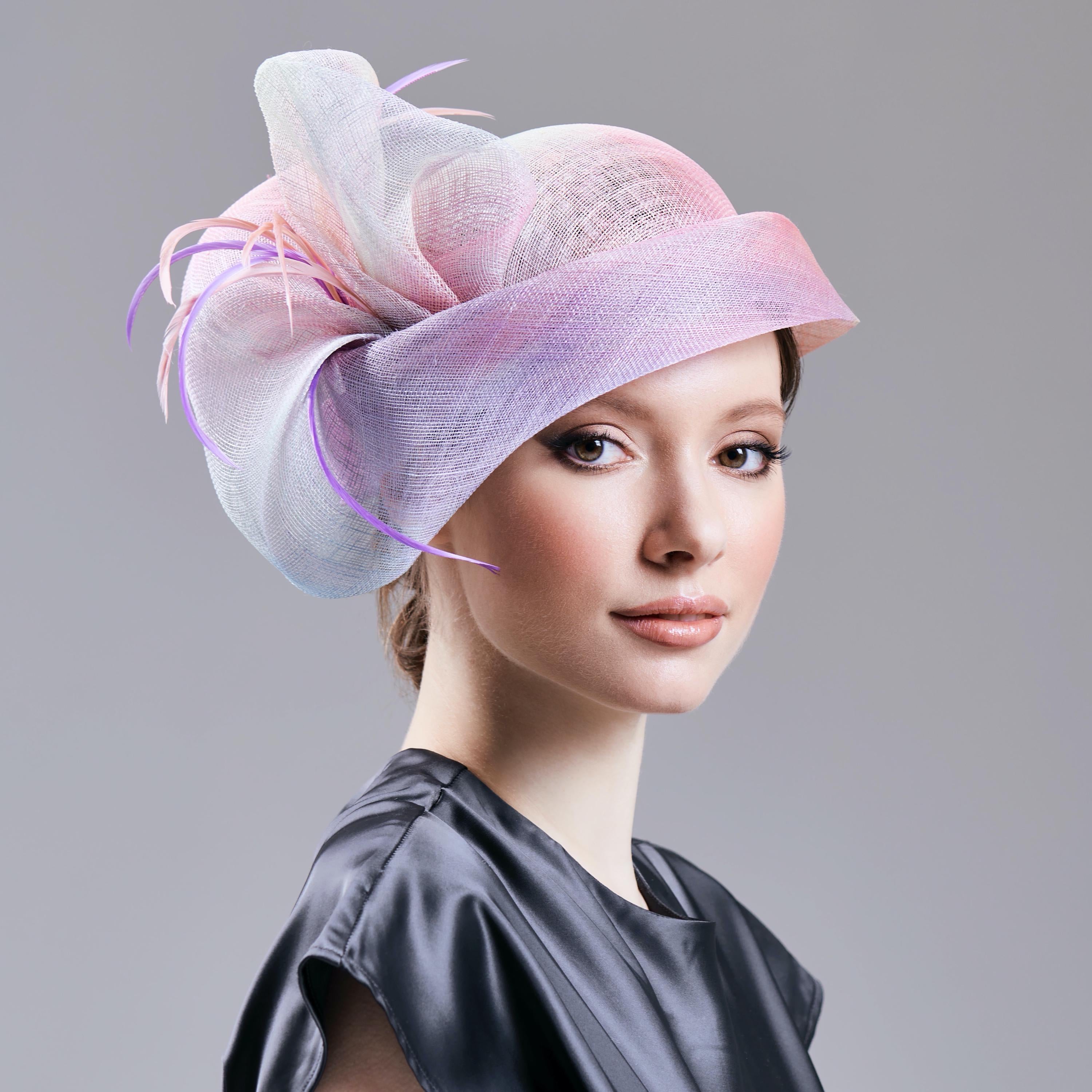 Creative Multicolored Derby Cloche Hat Perfect Ladies Headwear