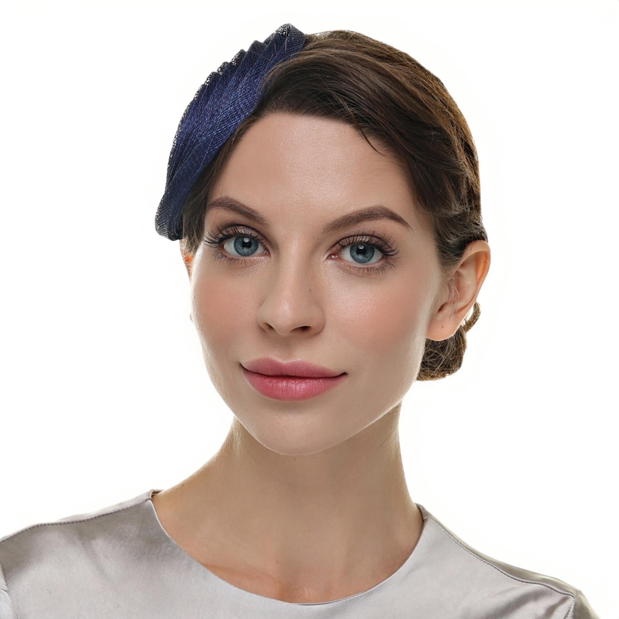 Elegant Gray Fascinator Hat for Derby Weddings Tea Party Hat