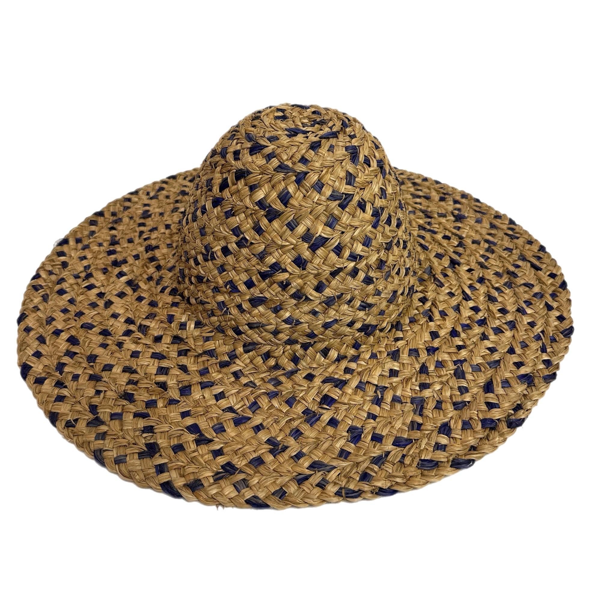 Vintage Raffia Straw Braid Capeline Hat Bodies for Hat Making