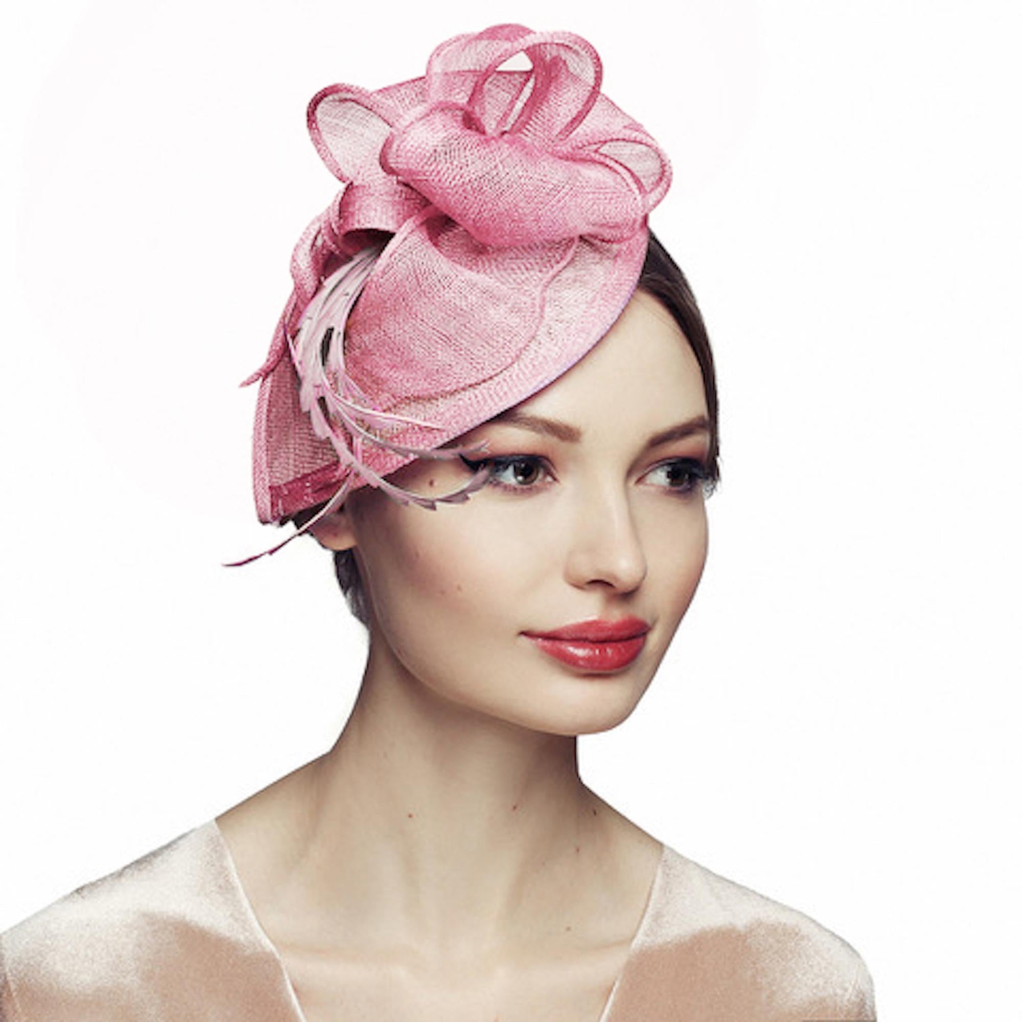 Sinamay Fascinator Hat: Handmade Kentucky Derby Headwear