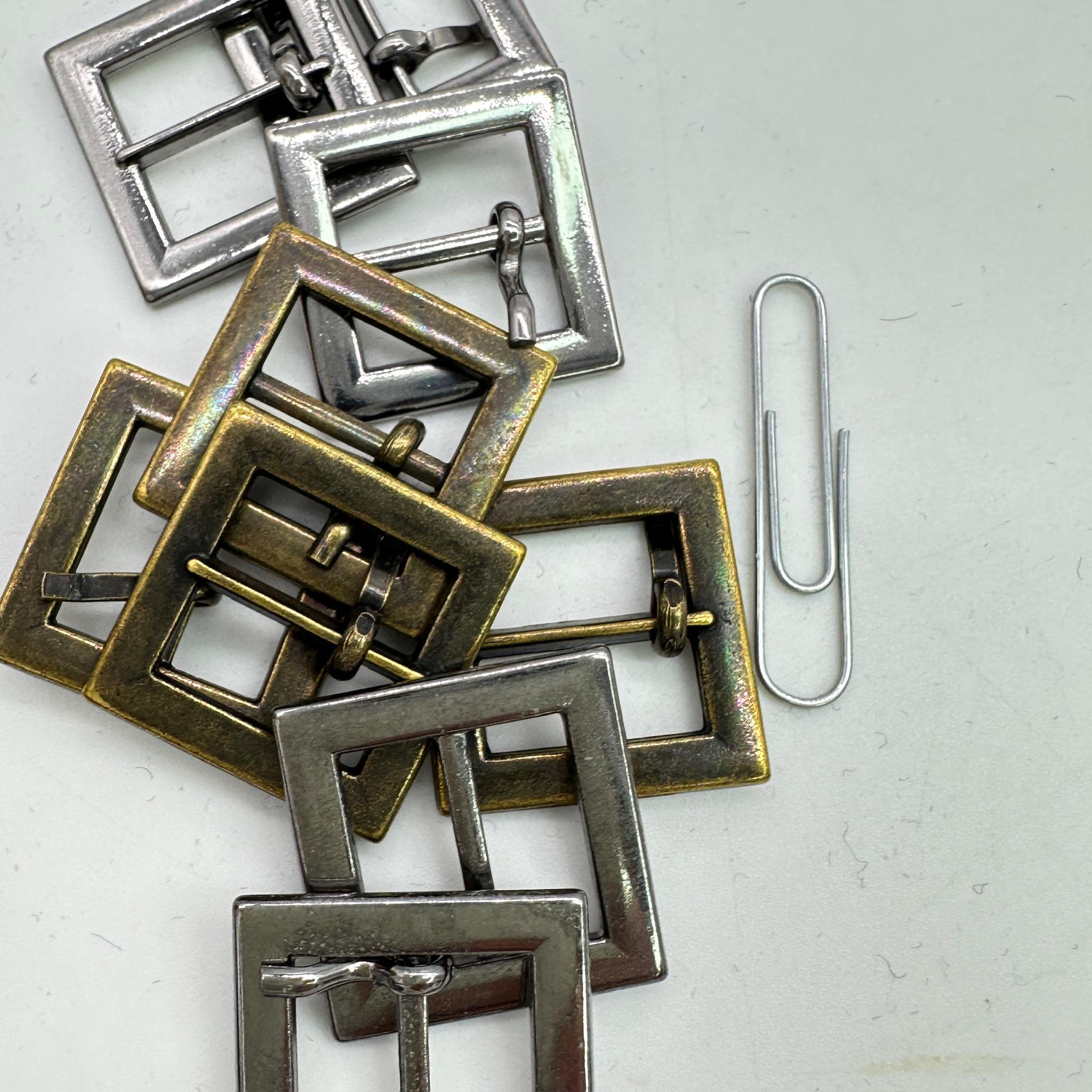 2x2 cm Square Buckles for Hat Straps Decorative and Functional