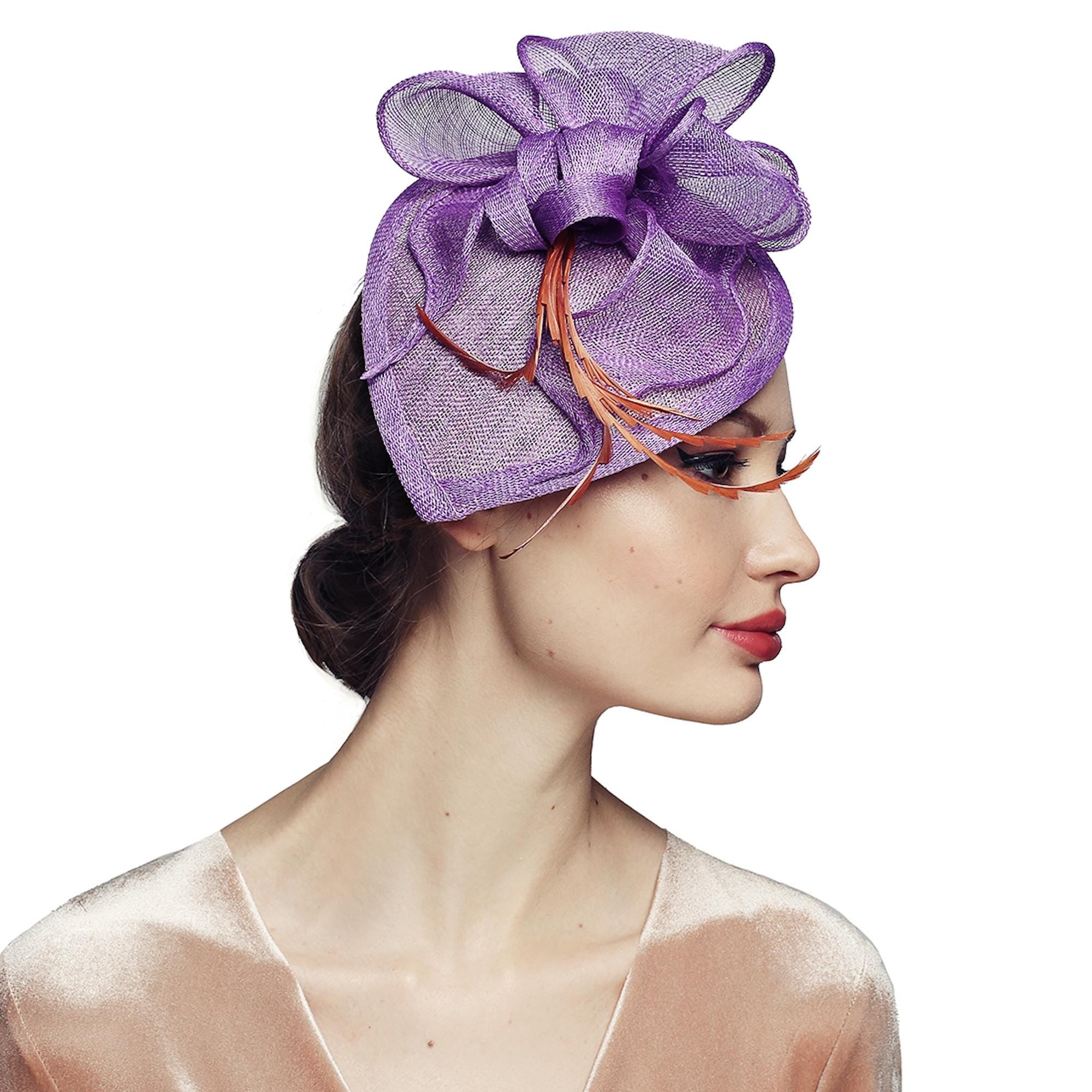 Handmade Sinamay Fascinator Hat: Elegant Derby Headwear