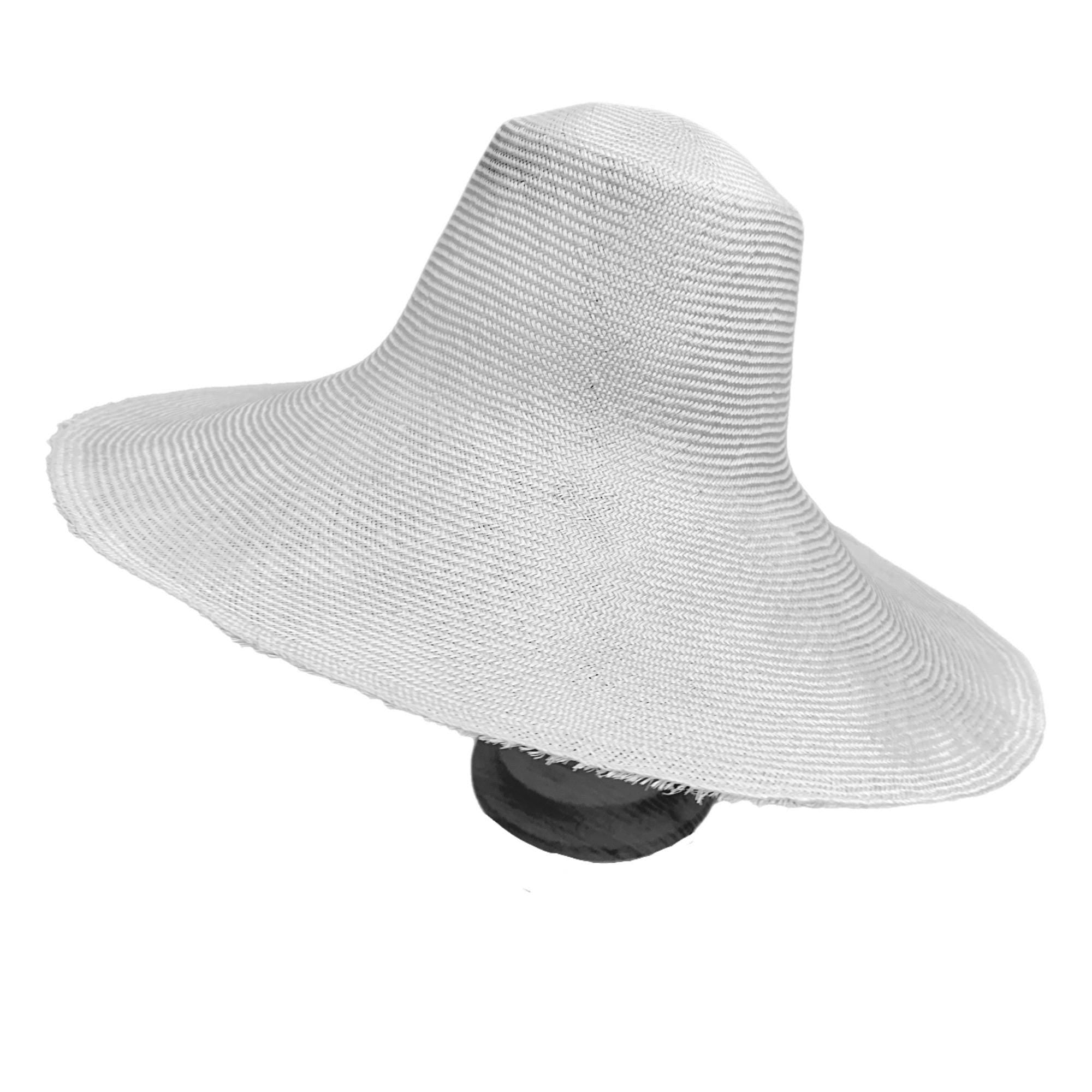 White Parasisal Fine Straw Capelines for Millinery and Hat Making