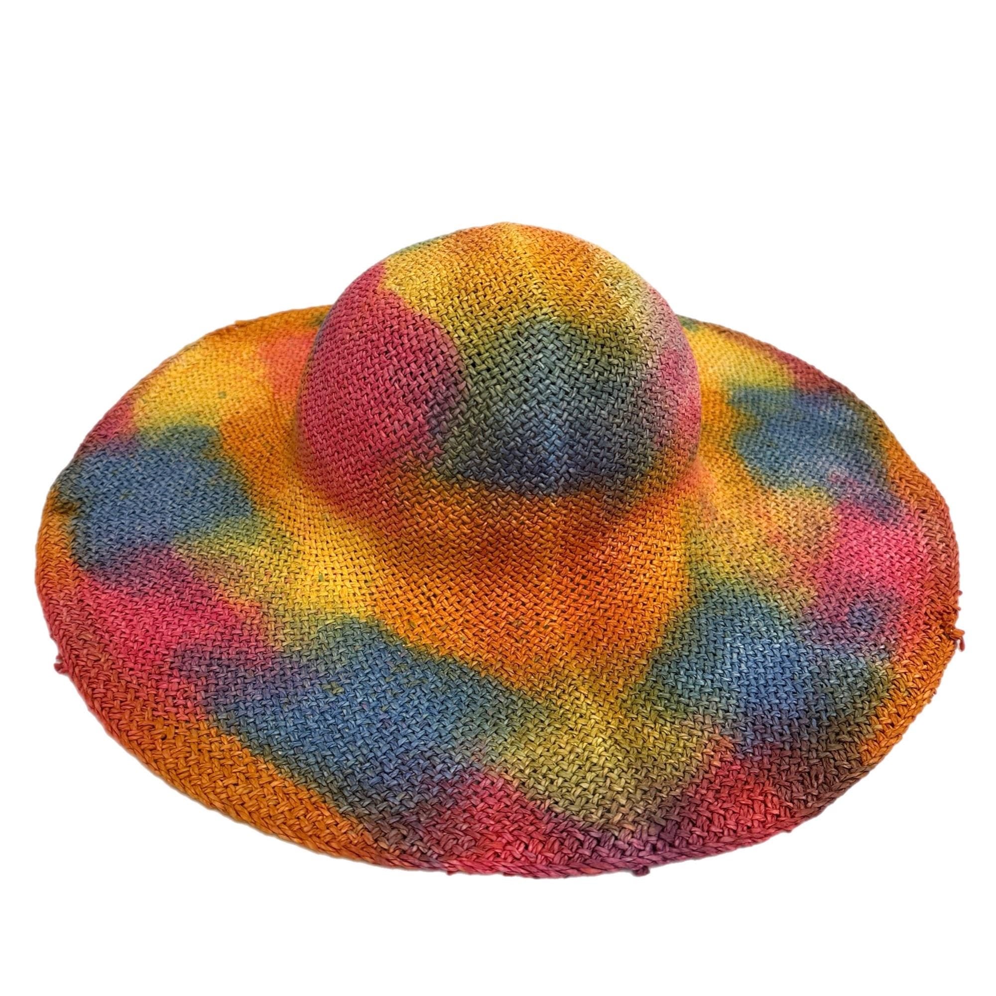 Vintage Multicolor Straw Hat Bodies Twisted Paper for Millinery and Hat Making