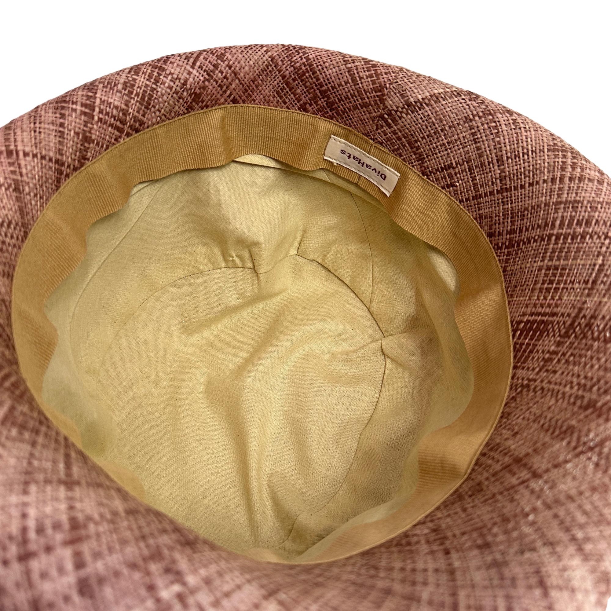 Elegant Raffia Fabric Hat with Bow