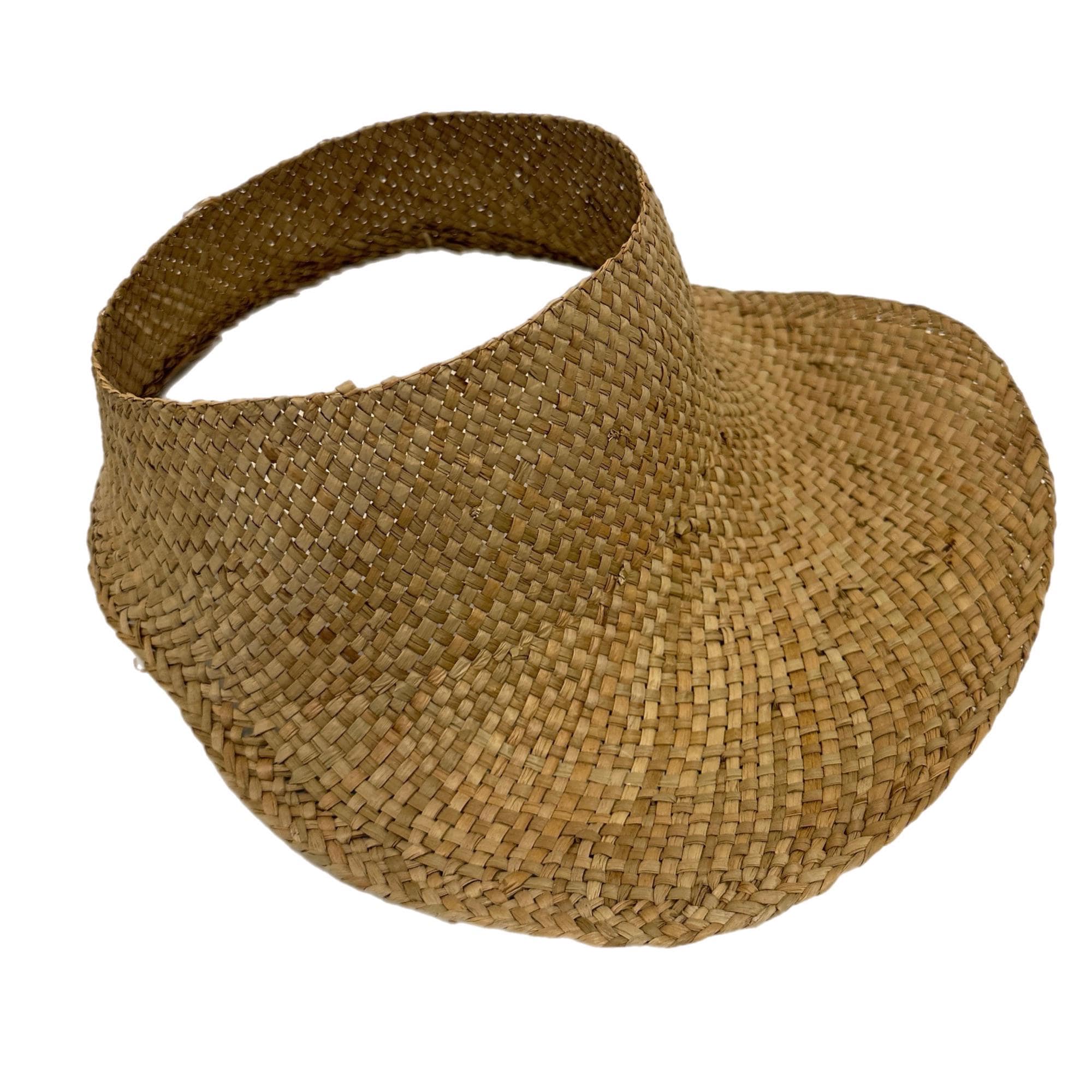 Vintage Straw Hat Visor