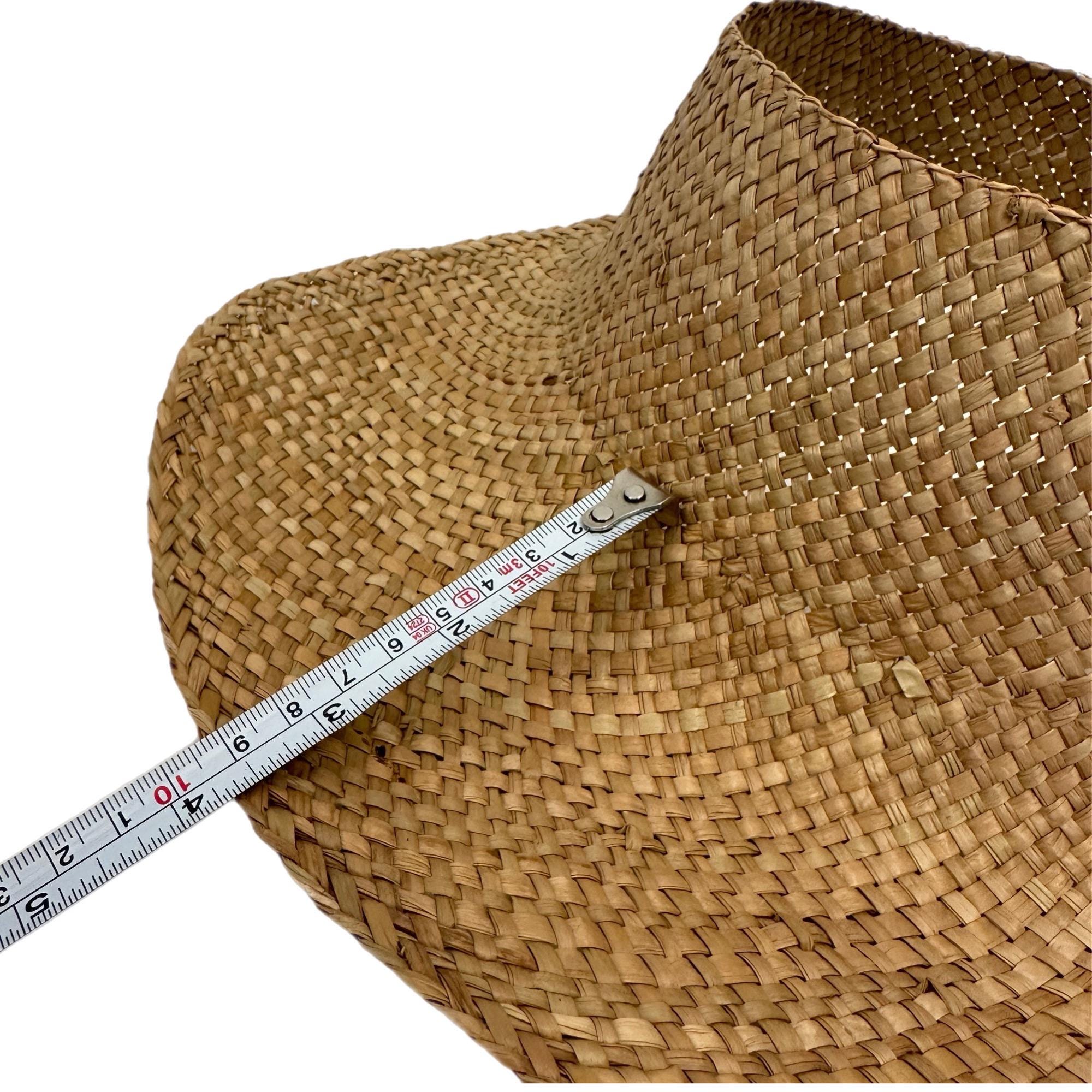 Vintage Straw Hat Visor