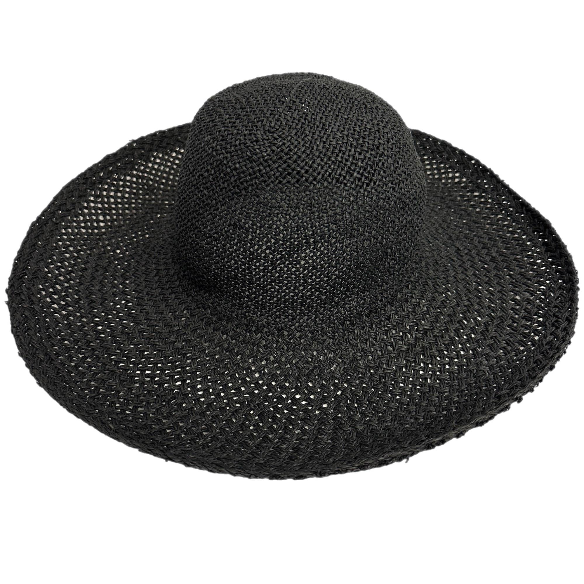 Vintage Fine Straw Black Hat Bodies Twisted Paper for Hat Making