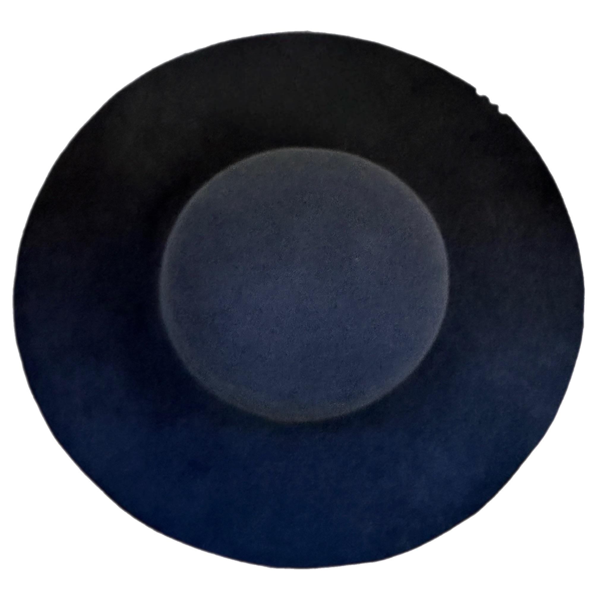 180 g Dark Gray Premium Rabbit Fur Felt Hat Body Smooth Finished Fully Stiffened for Millinery and Hat Making