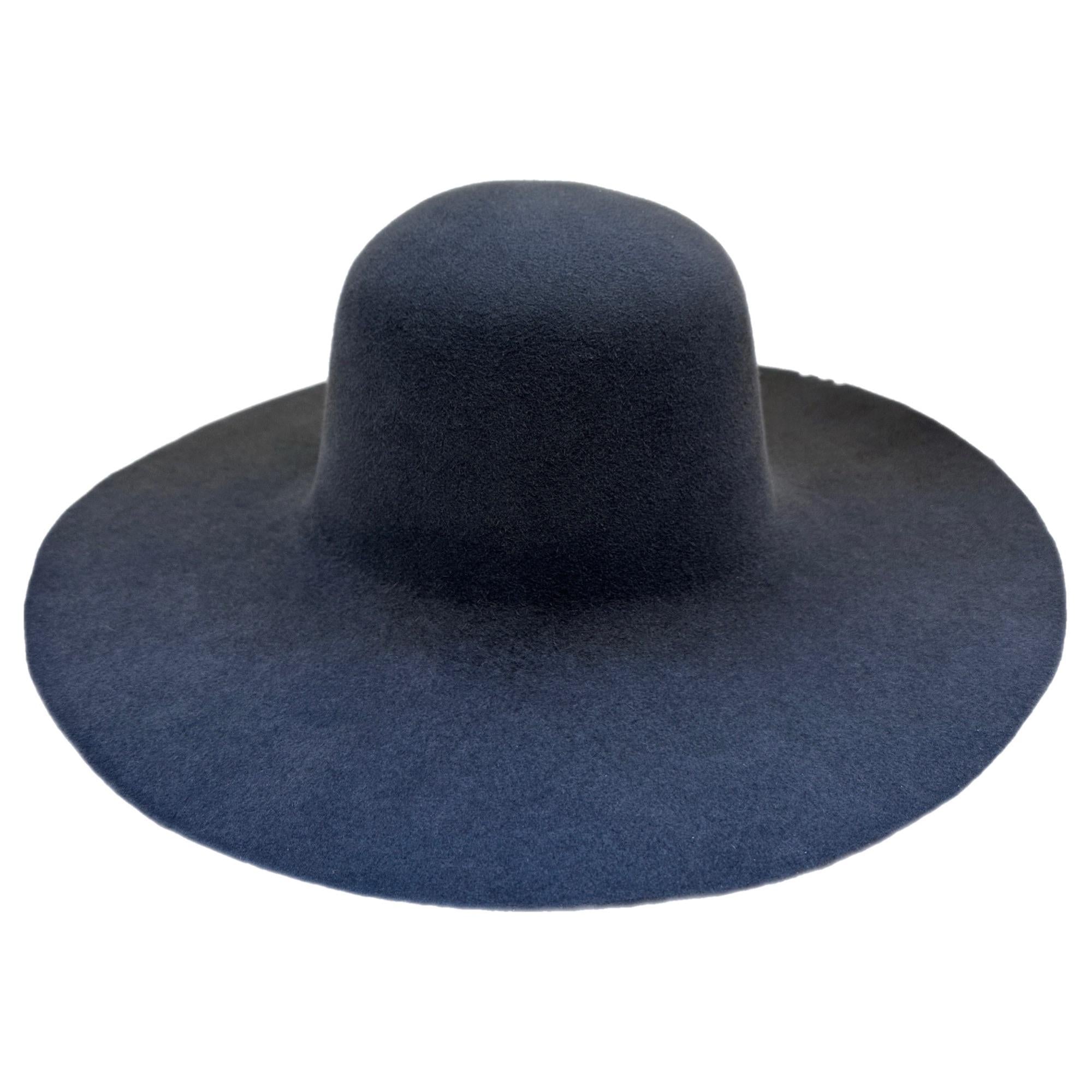 180 g Dark Gray Premium Rabbit Fur Felt Hat Body Smooth Finished Fully Stiffened for Millinery and Hat Making