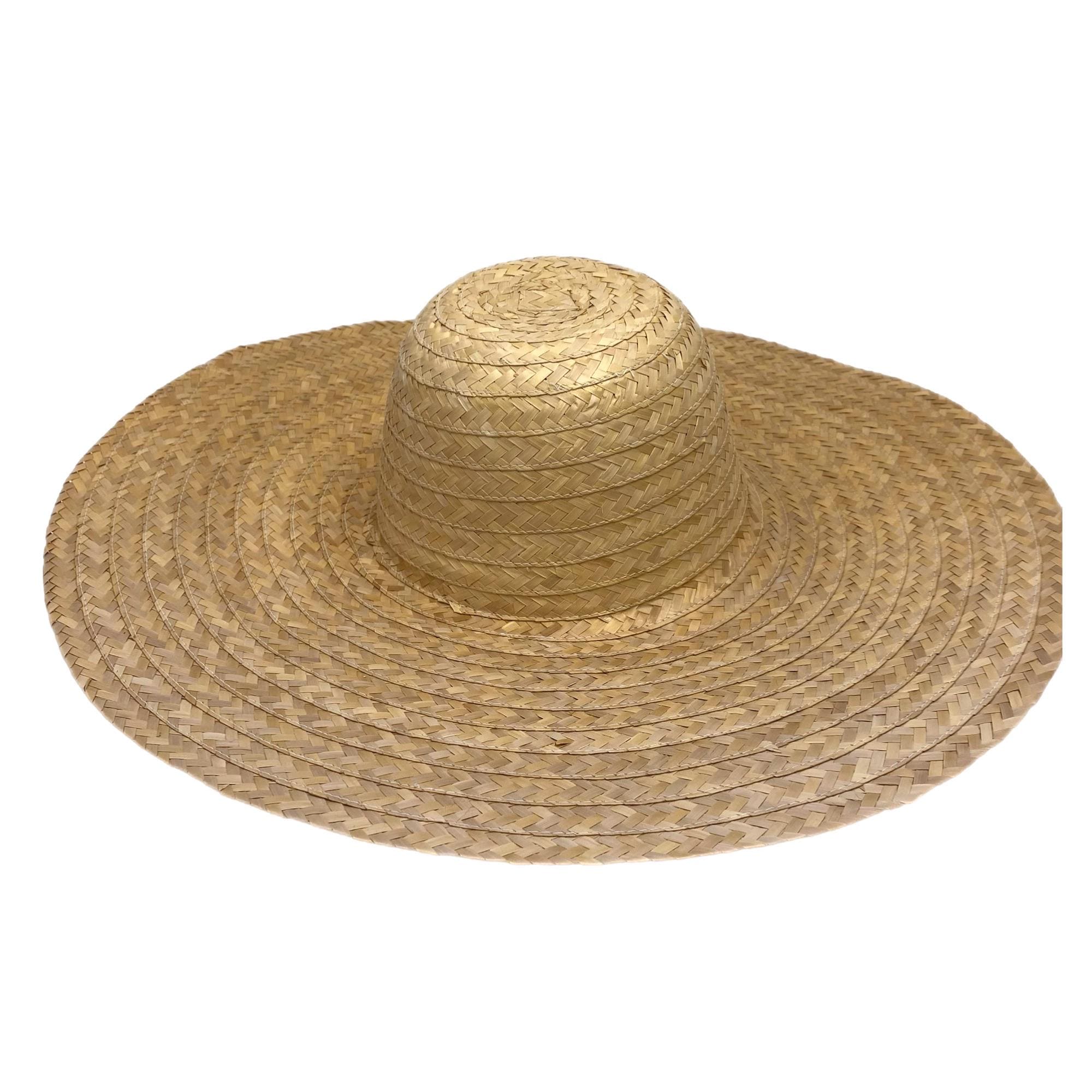 Vintage Straw Capeline Hat Bodies Windowpane for Millinery and Hat Making