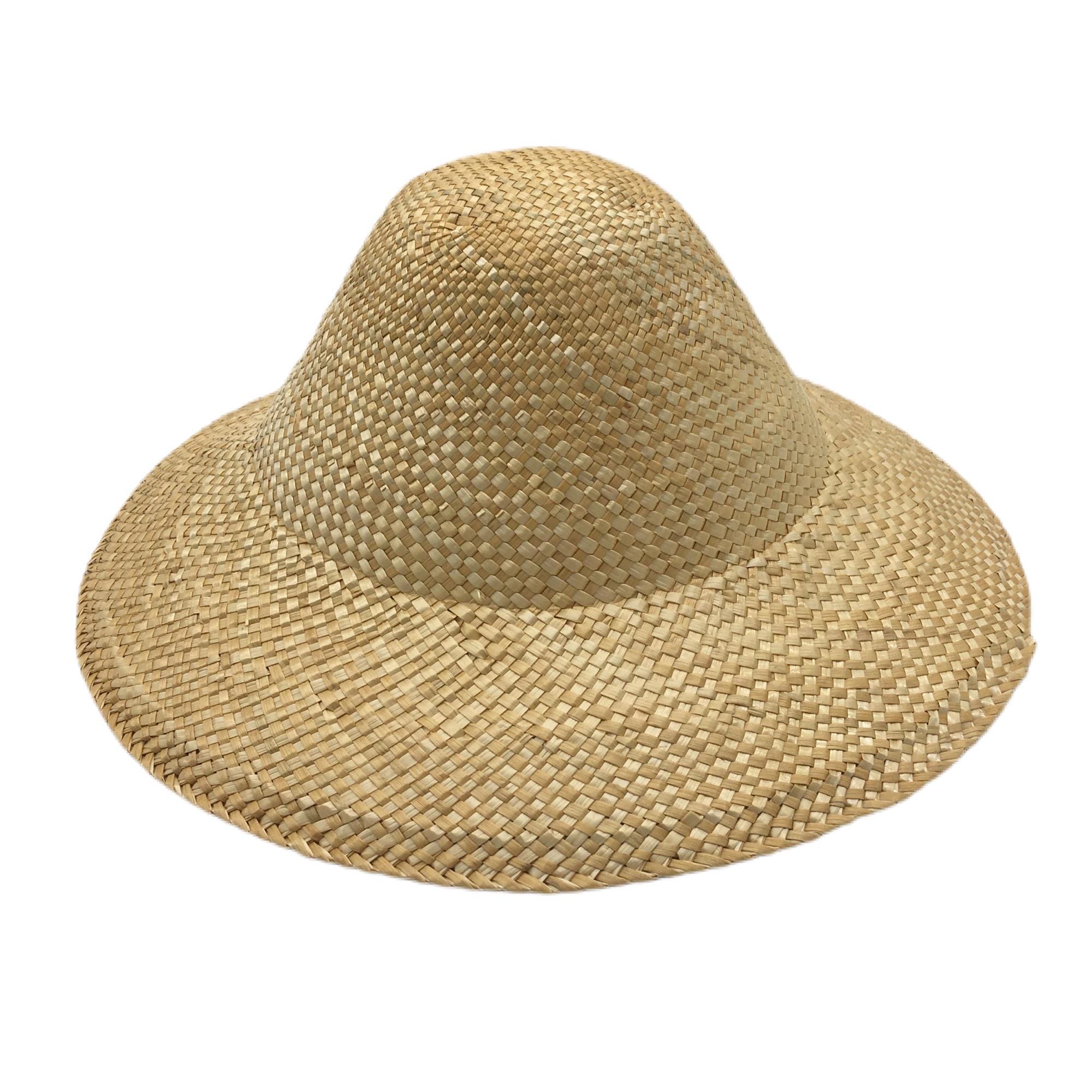 Vintage Straw Capeline Hat Bodies Windowpane for Millinery and Hat Making