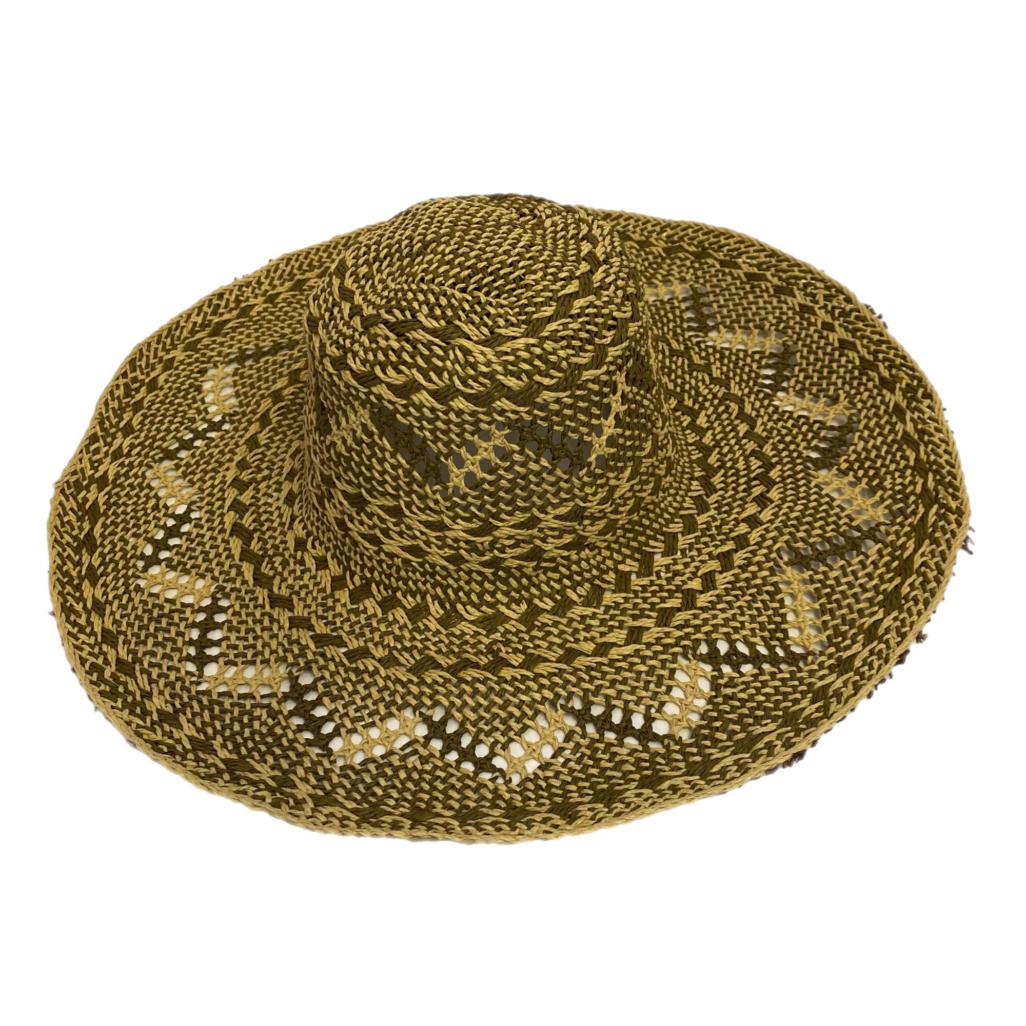 Vintage Straw Capeline Hat Bodies Windowpane for Millinery and Hat Making