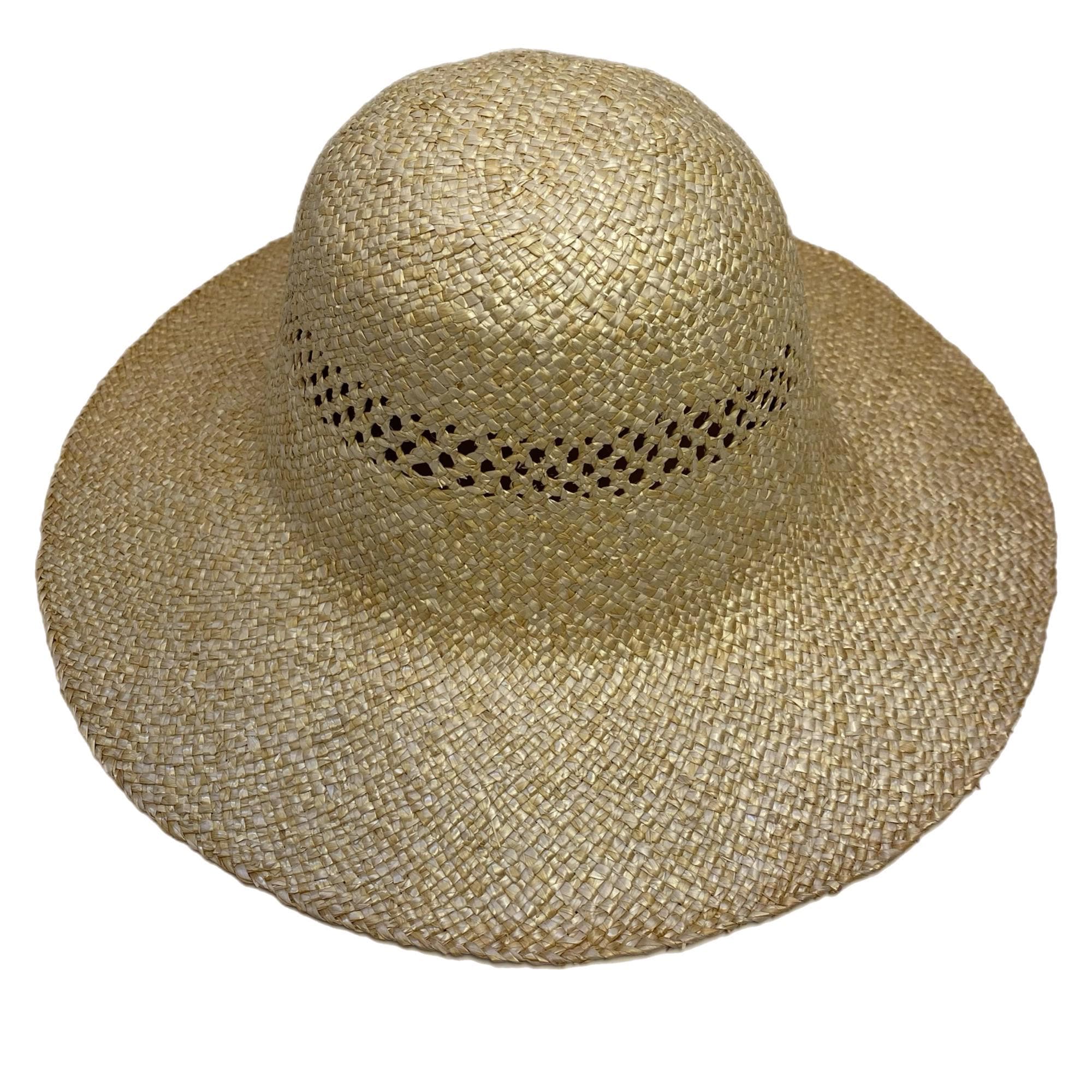 Vintage Straw Capeline Hat Bodies Windowpane for Millinery and Hat Making