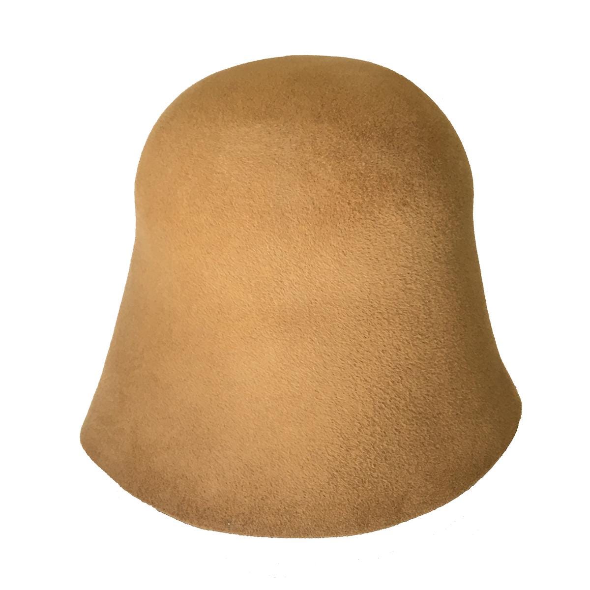 Rabbit Fur Felt Hat Bodies Velour for Millinery Black