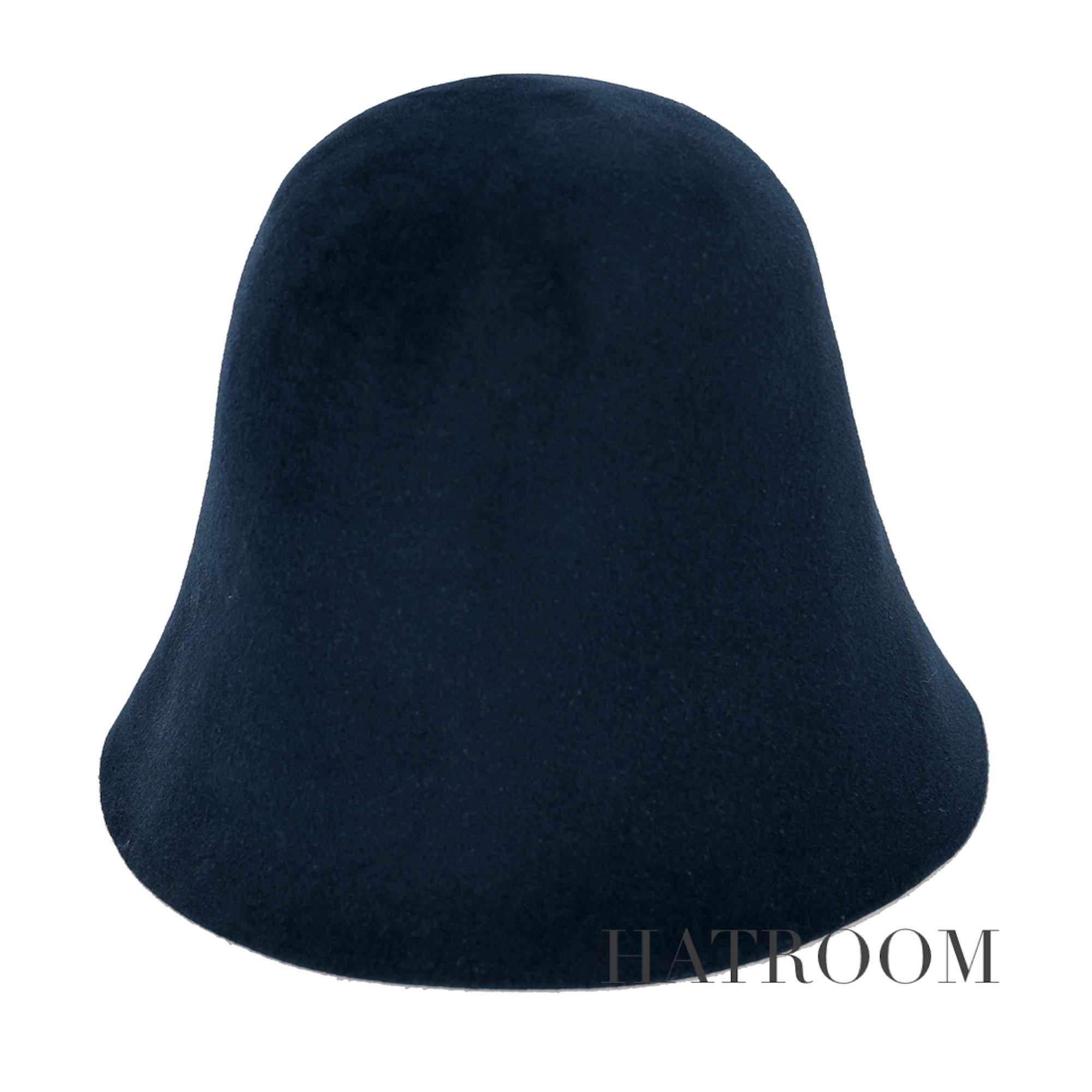 Rabbit Fur Felt Hat Bodies Velour for Millinery Black