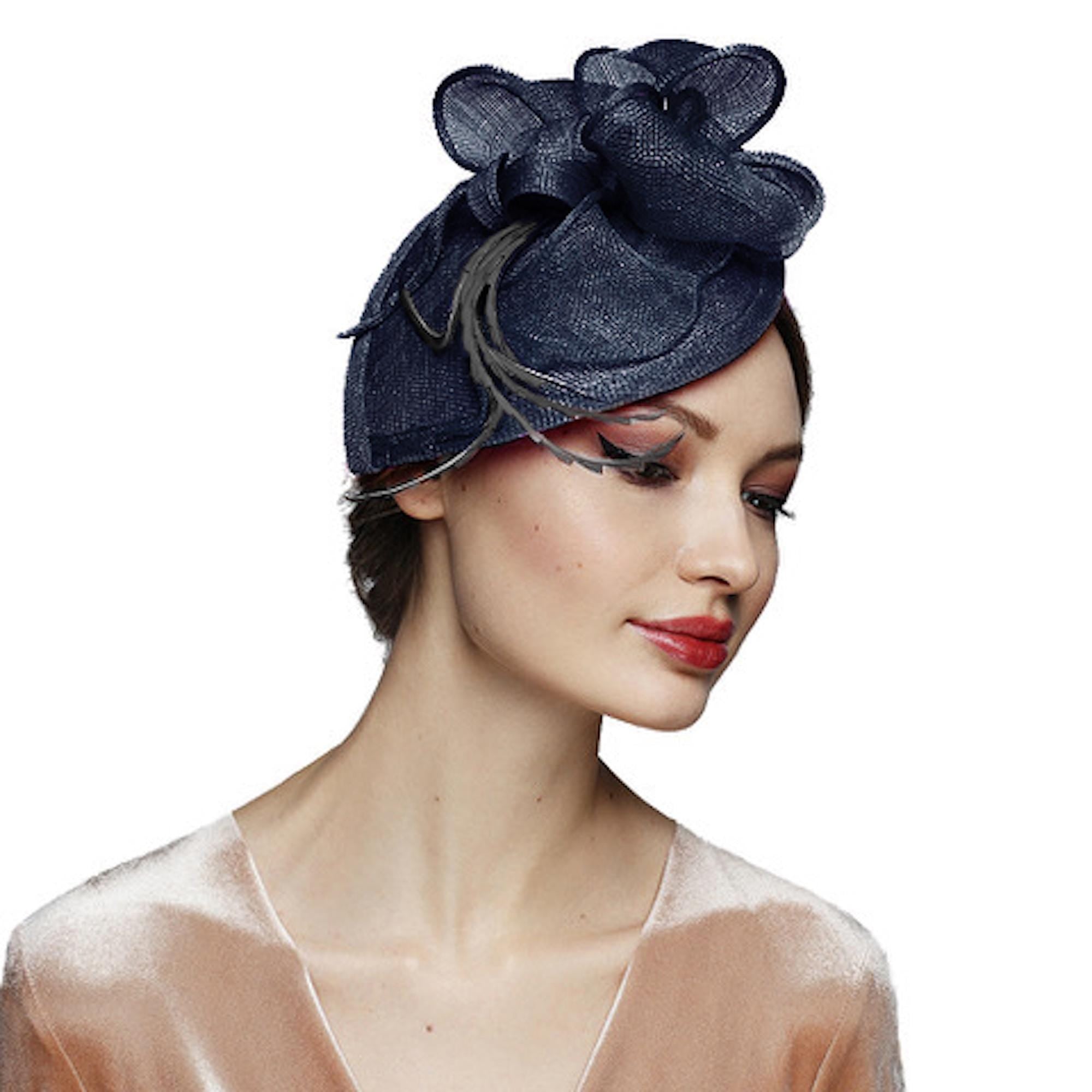 Sinamay Fascinator Hat: Handmade Kentucky Derby Headwear