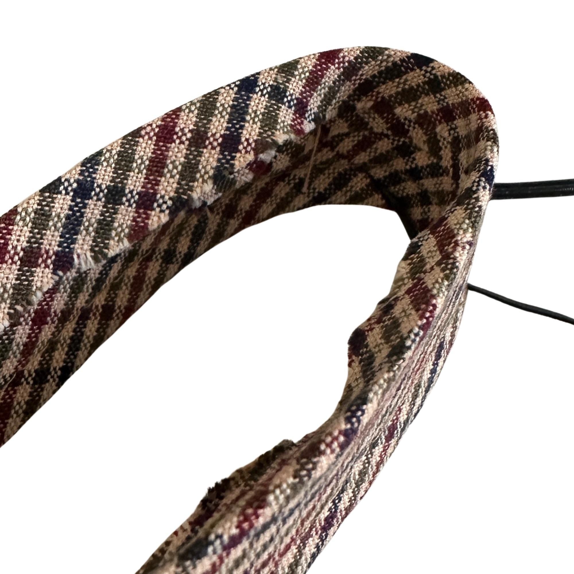 Handmade Checkered Cotton Hat Sweatband – Adjustable Comfort Fit