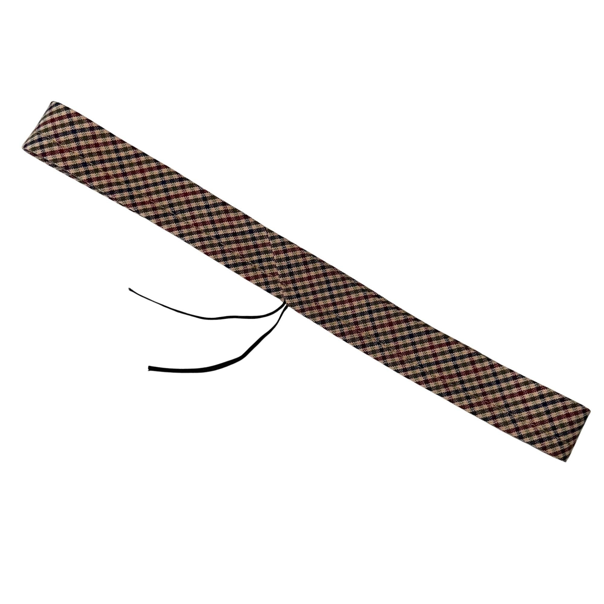 Handmade Checkered Cotton Hat Sweatband – Adjustable Comfort Fit