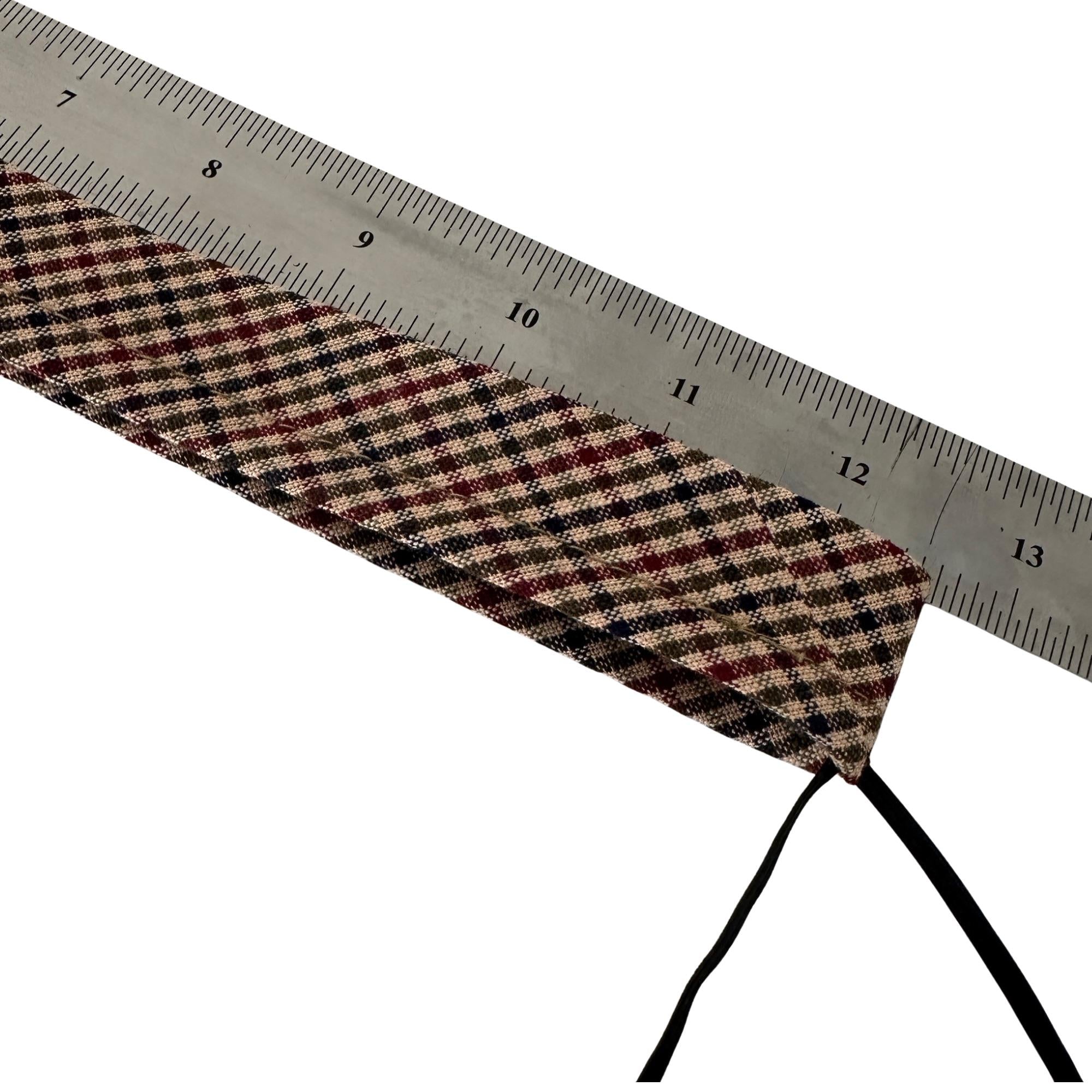 Handmade Checkered Cotton Hat Sweatband – Adjustable Comfort Fit