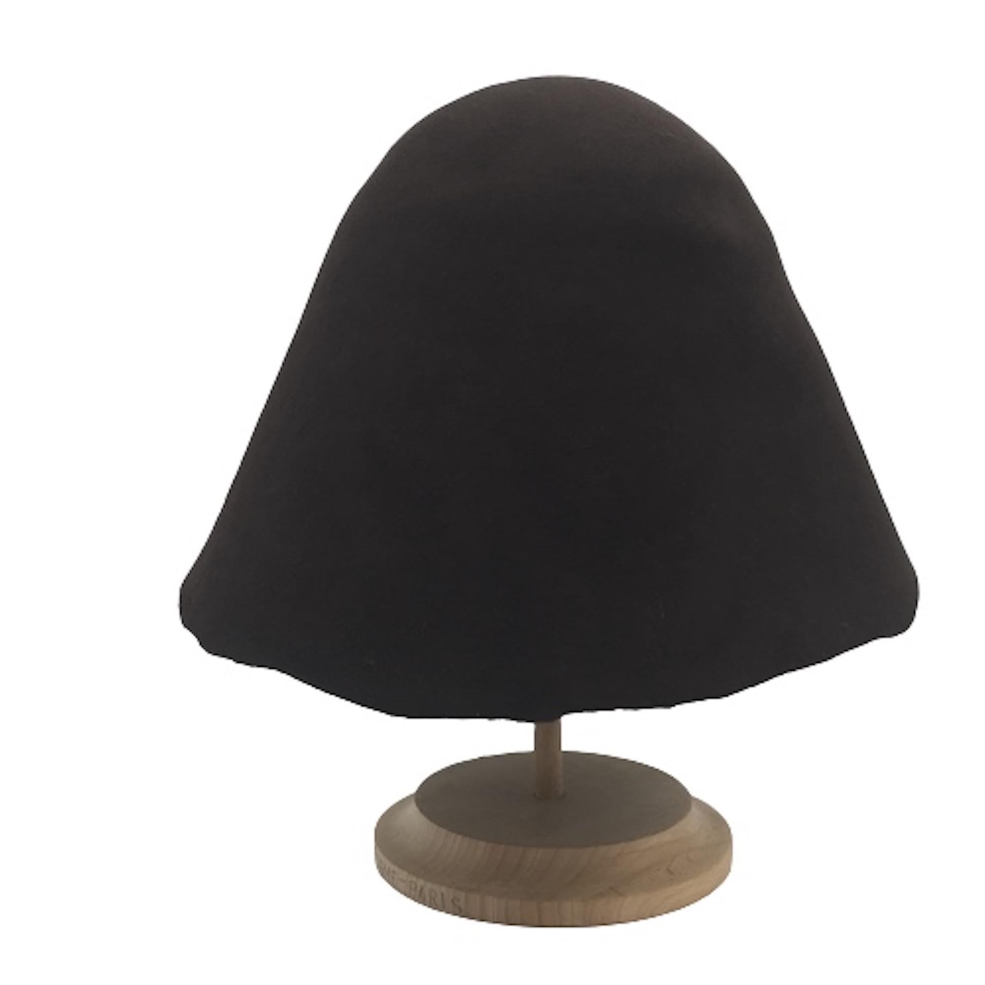 Felt Cones Wool Hat Bodies Black