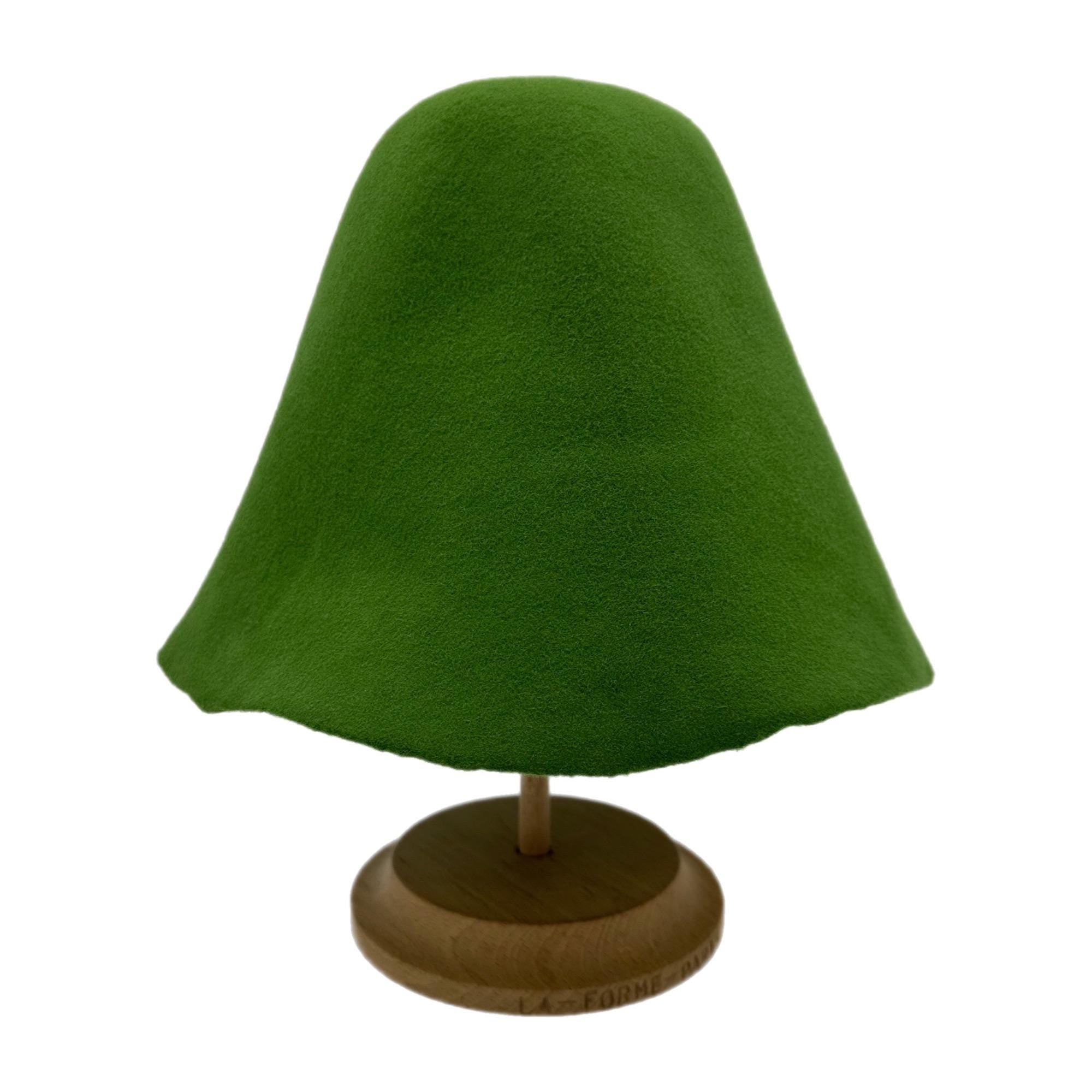 Green Felt Cones Wool Hat Bodies for Millinery