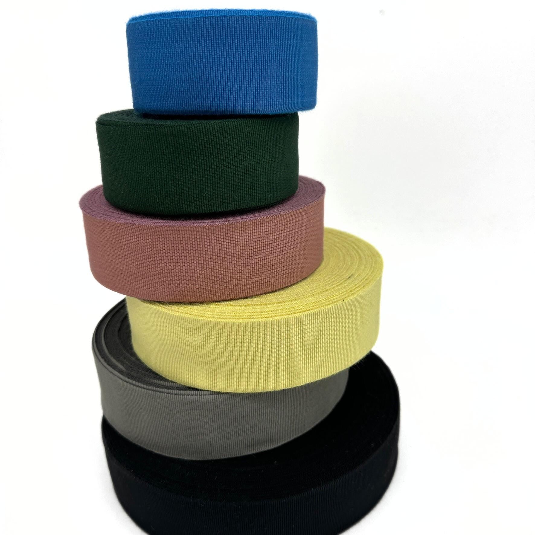 1,58 inch (40mm) Yellow Millinery Grosgrain Ribbon - 1yard