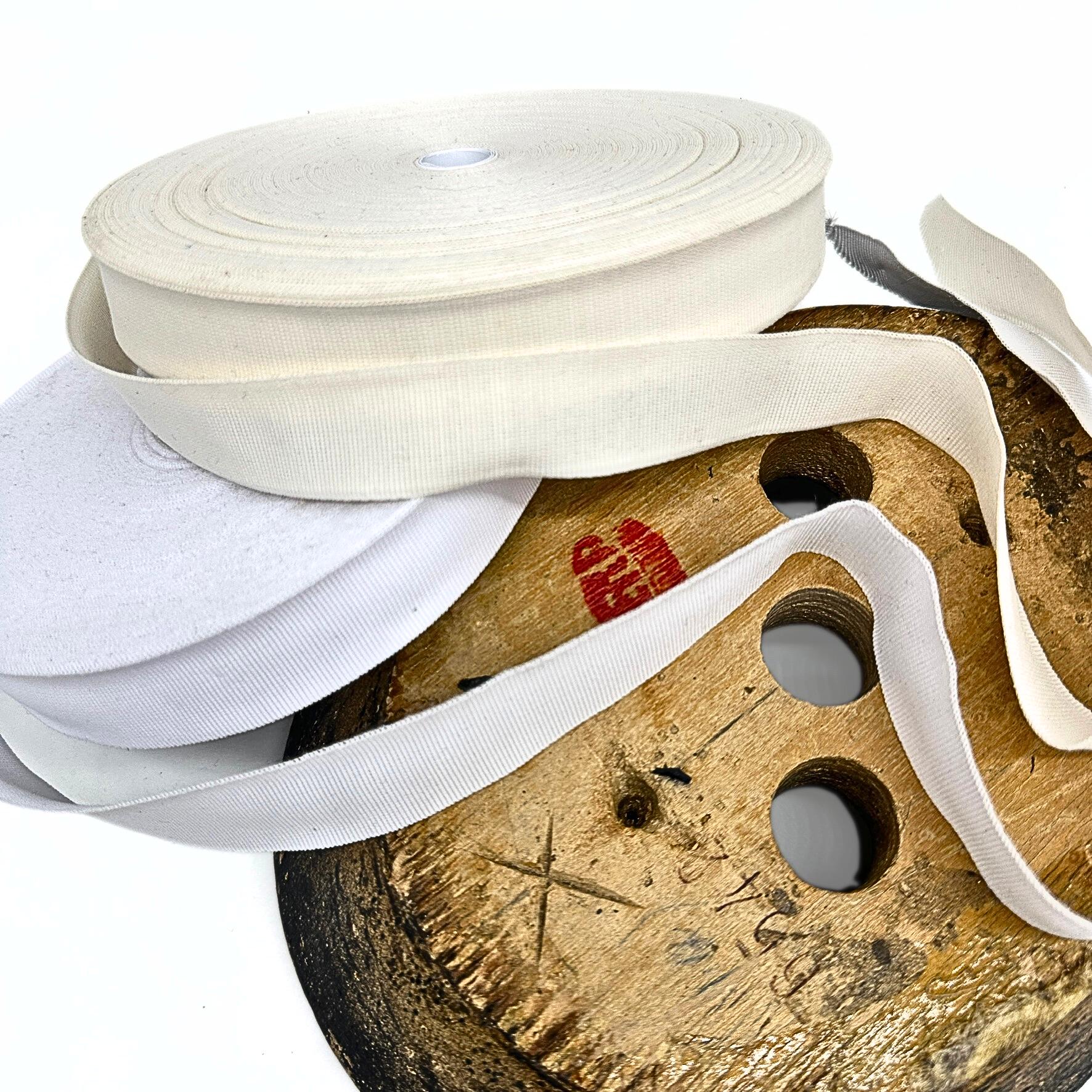 1 inch White Grosgrain Ribbon for Hat Making and Millinery - 1yard (0,914 m)