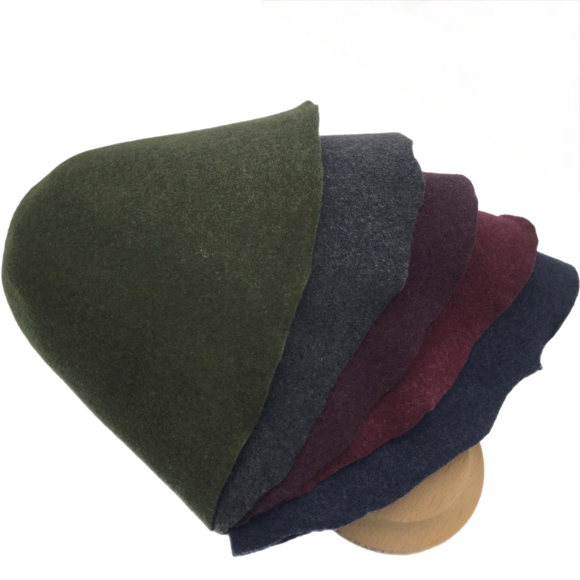 Wool Felt Cone Hat Bodies Melange