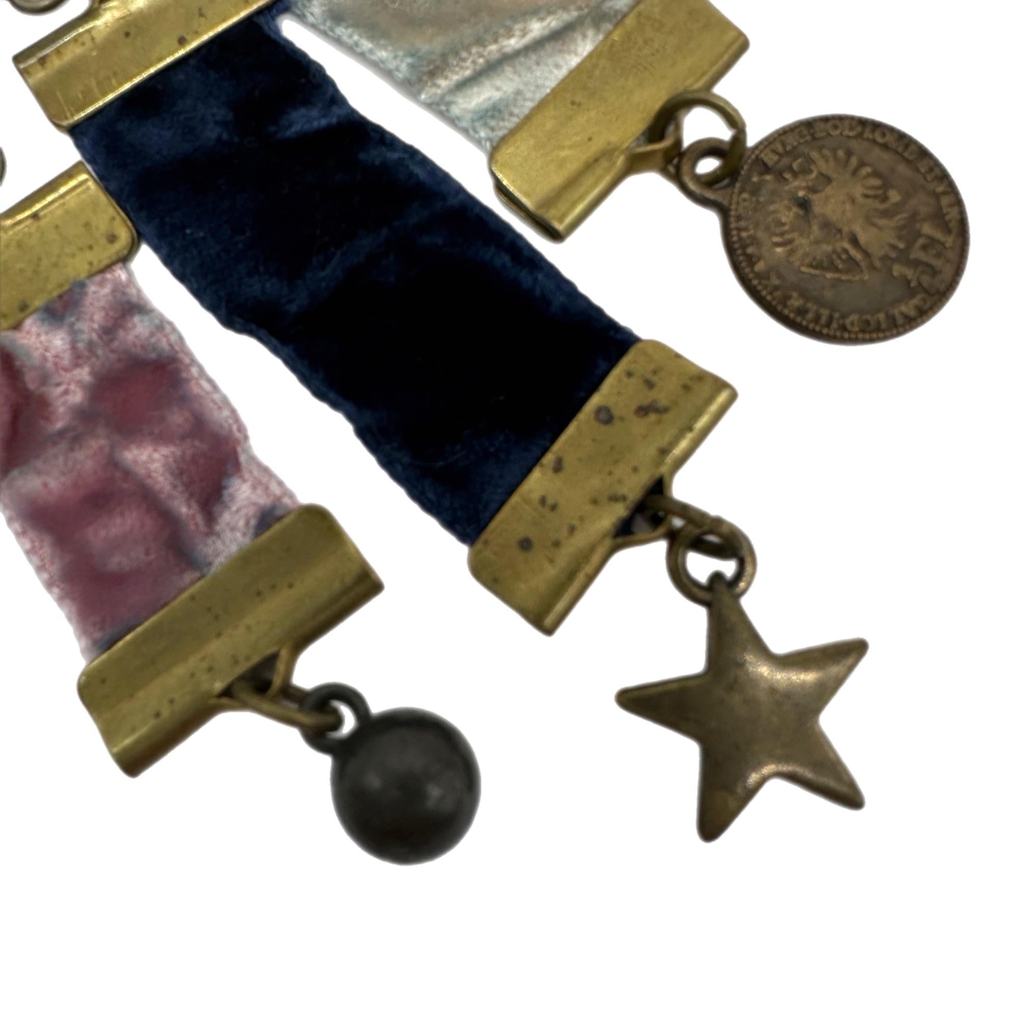Modern Bronze Pin Brooch