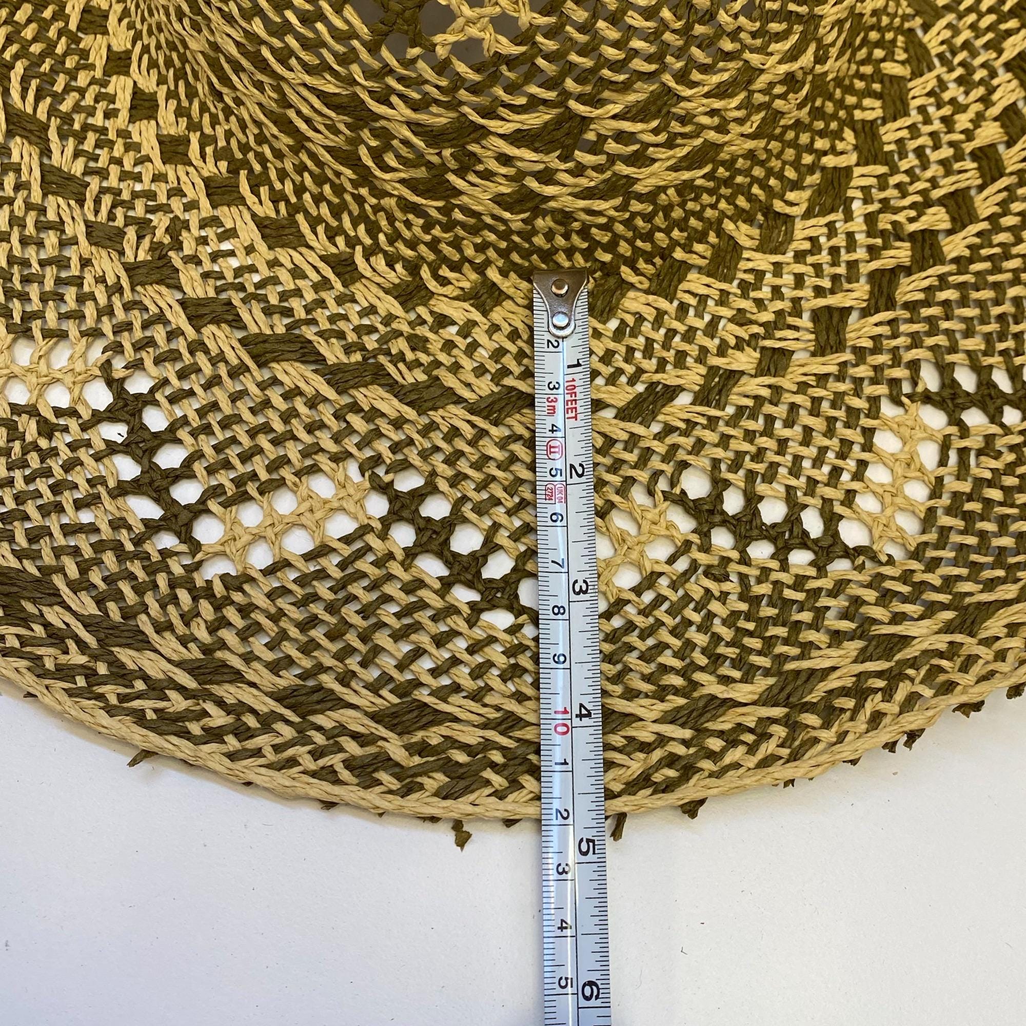 Vintage Straw Capeline Hat Bodies Windowpane for Millinery and Hat Making