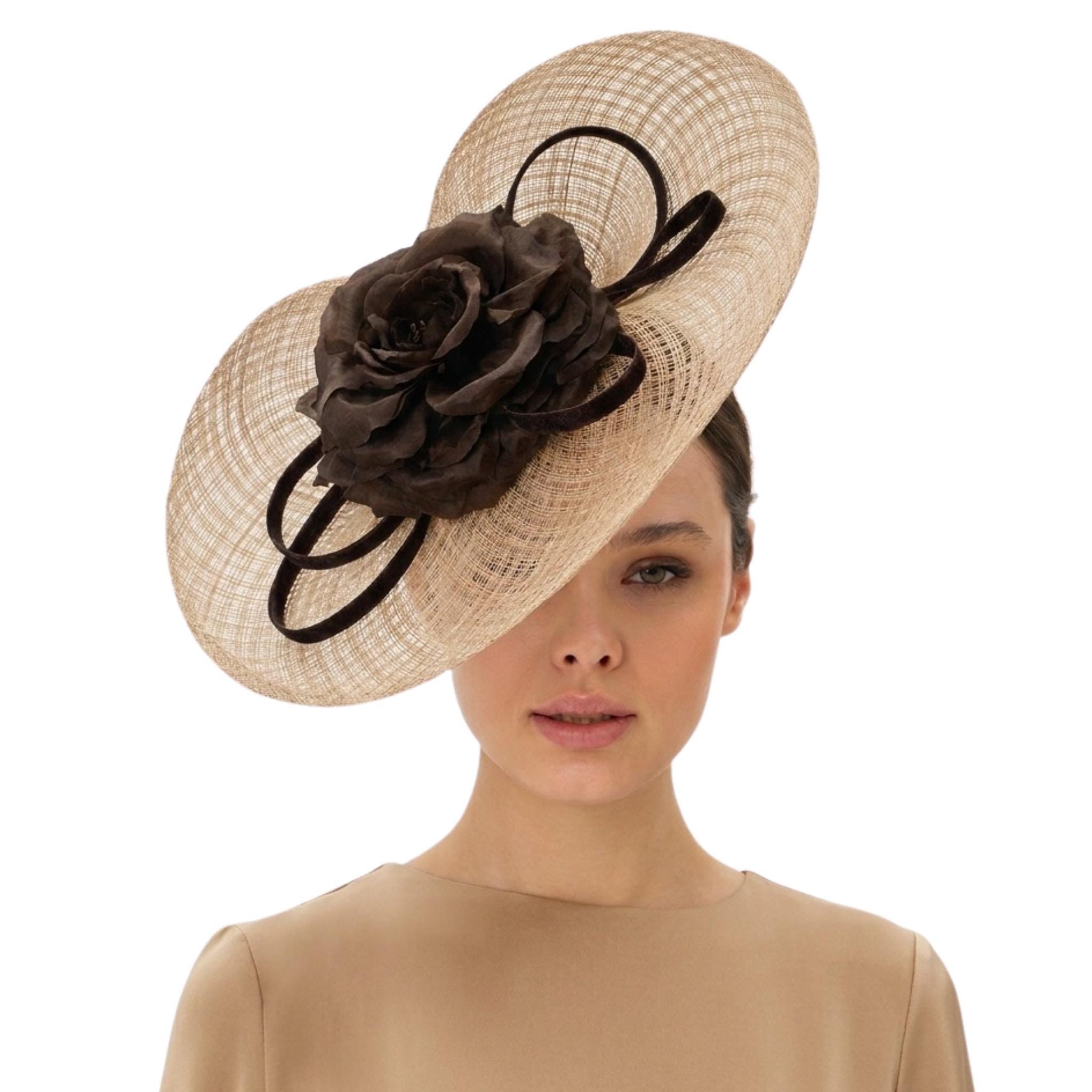 Exquisite Fascinator Derby Hat for Women with Flower