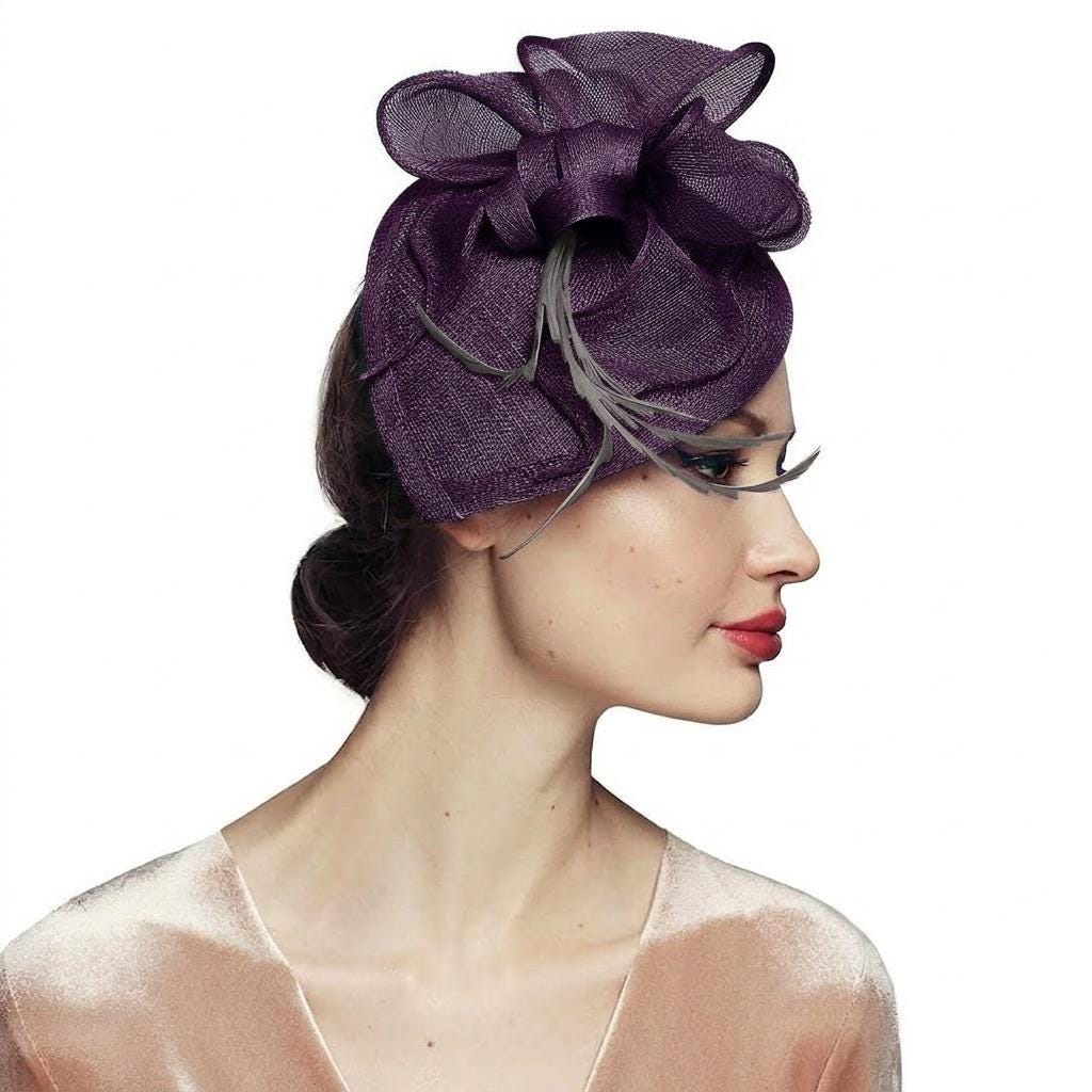 Pink Fascinator Hats for Woman Tea Party Church Headwear
