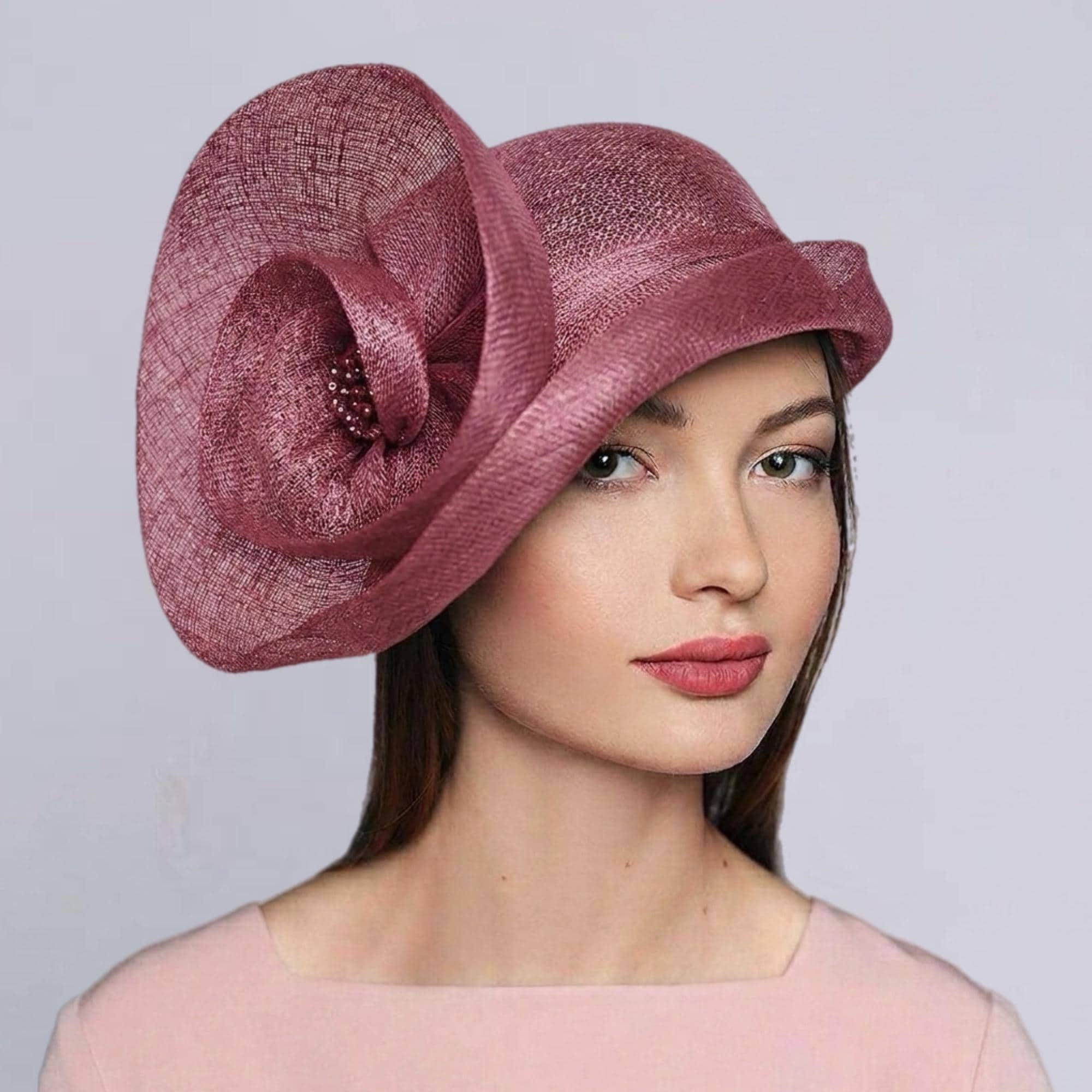 Derby Cloche Hat Church Wedding Tea Party Women Headwear