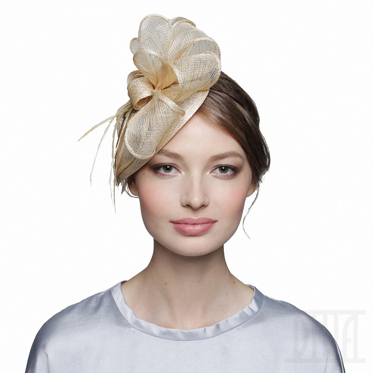 Elegant Gold Fascinator Hat