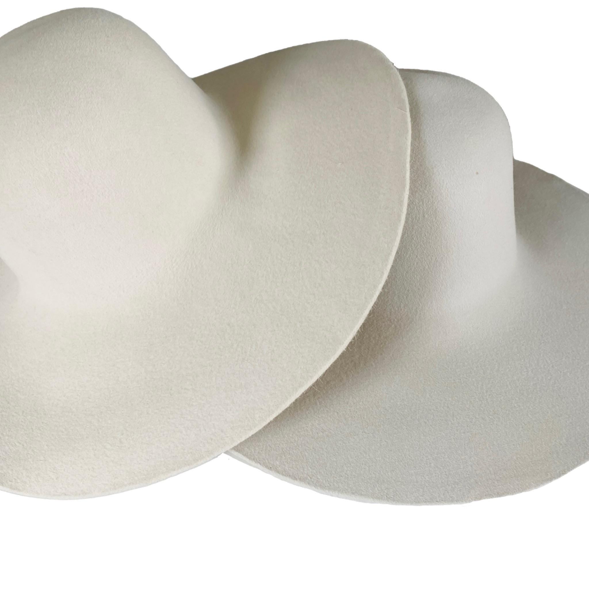 200g Rabbit Fur Felt Hat Body: Stiffened Western Hat Blank for Millinery