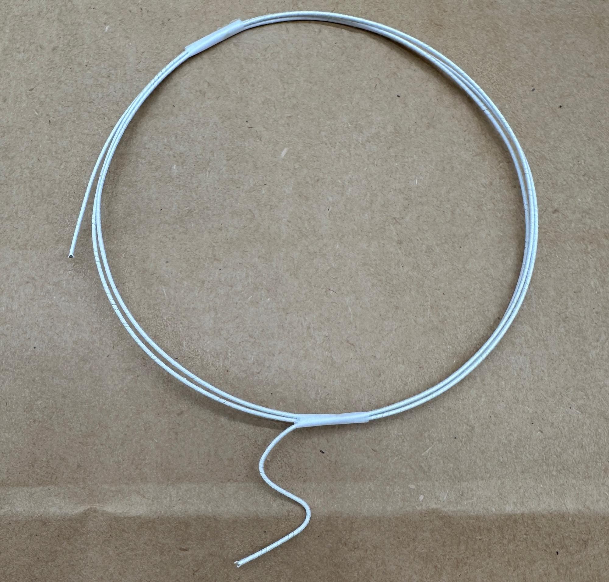 Durable Firm Cotton-Covered Millinery Wire for Crafting and Floral Design 1 meter x 0.8mm
