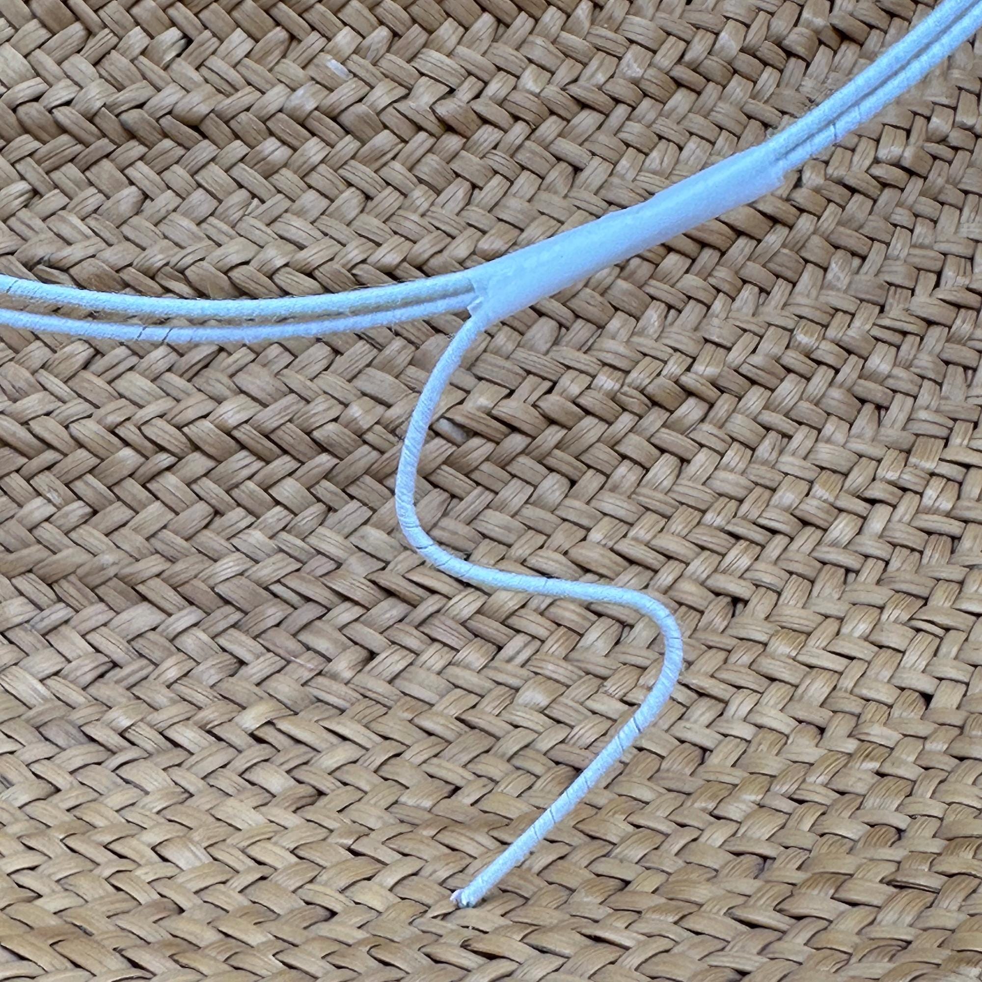 Durable Firm Cotton-Covered Millinery Wire for Crafting and Floral Design 1 meter x 0.8mm