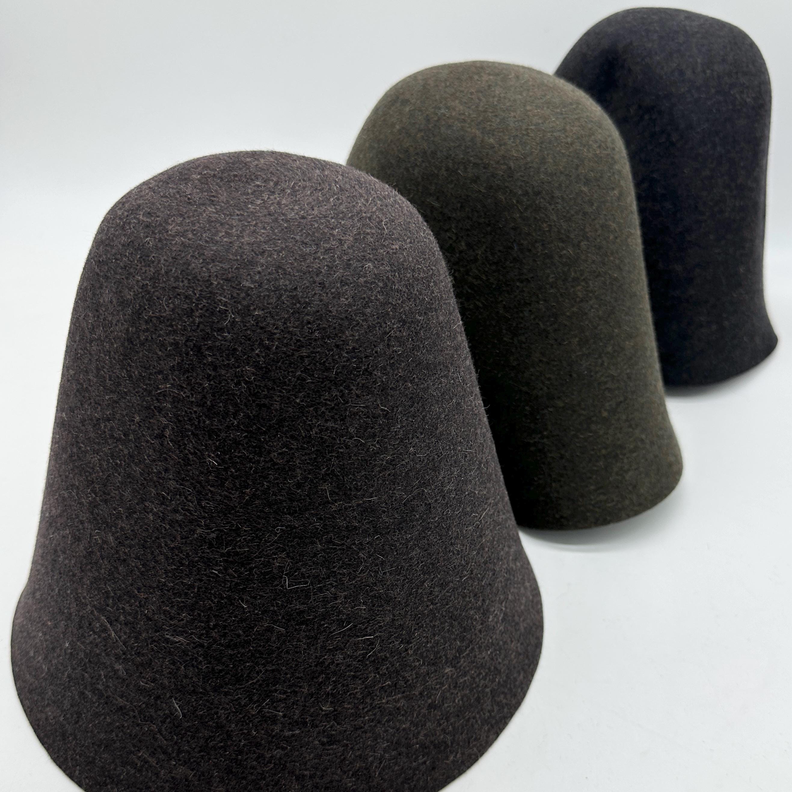 Rabbit Fur Felt Hood 100g Melange Stiffened Cone Hat Body Millinery Supplies