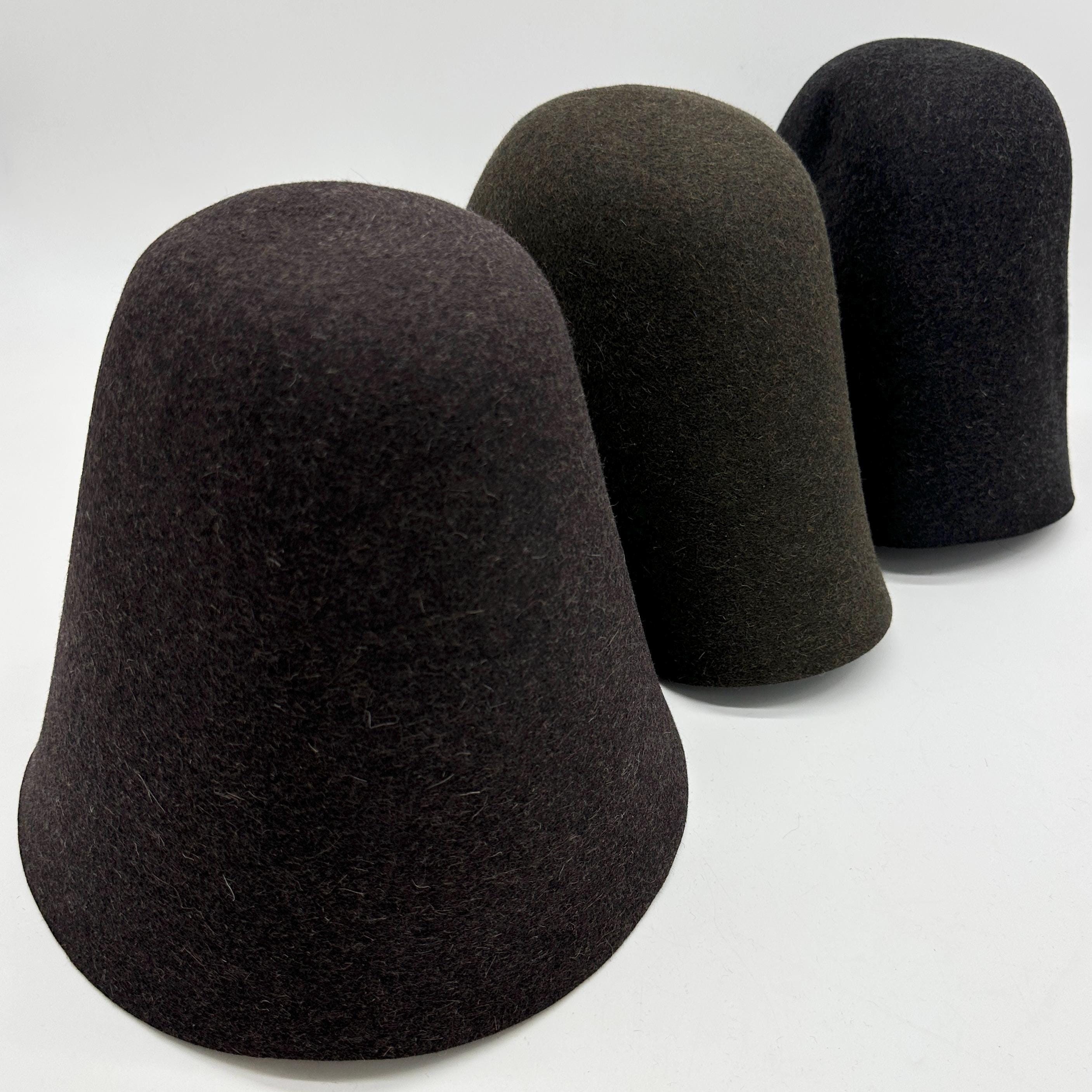 Rabbit Fur Felt Hood 100g Melange Stiffened Cone Hat Body Millinery Supplies