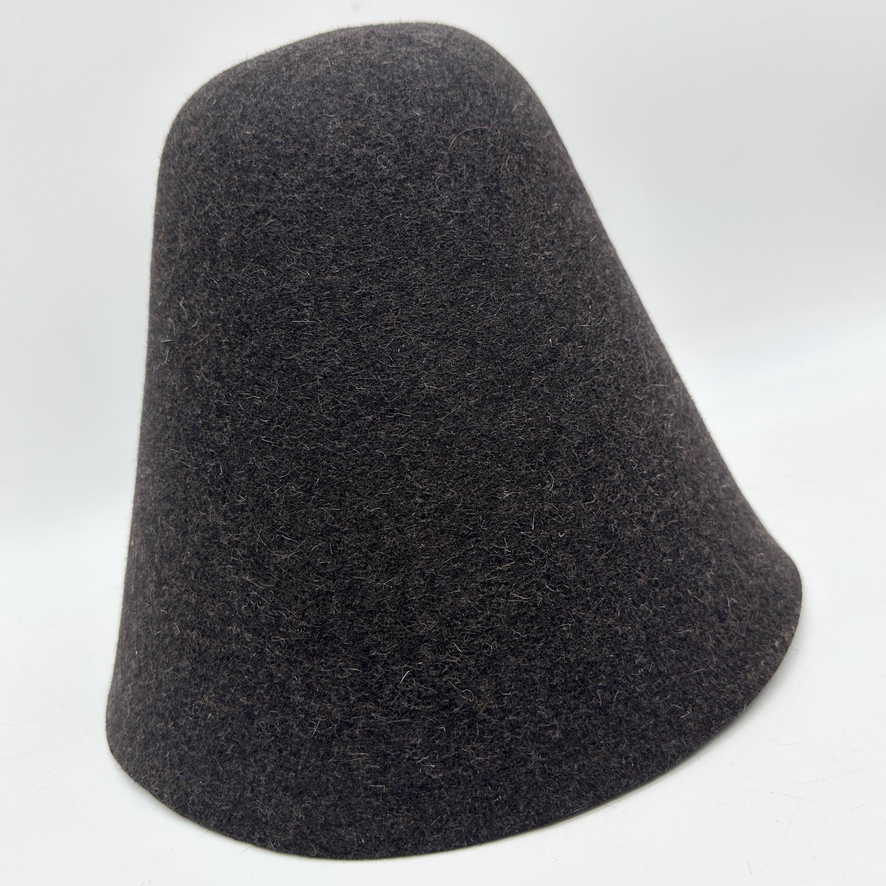 Rabbit Fur Felt Hood 100g Melange Stiffened Cone Hat Body Millinery Supplies