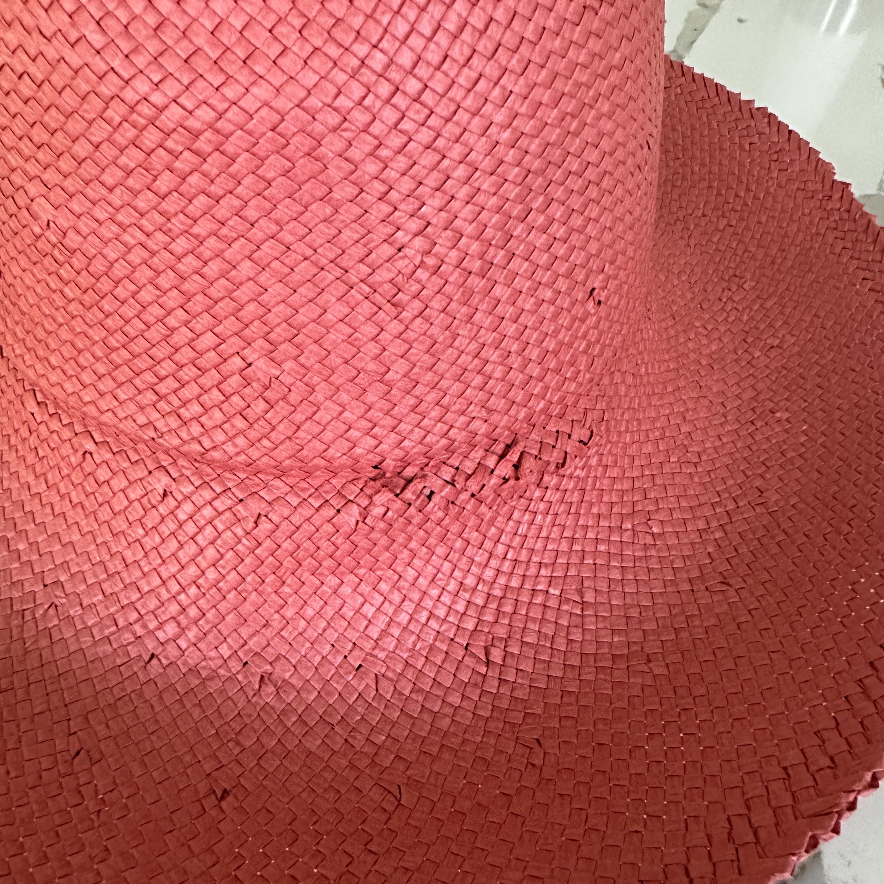 11" Panama Paper Straw Capeline Hat Bodies for Millinery and Hat Making