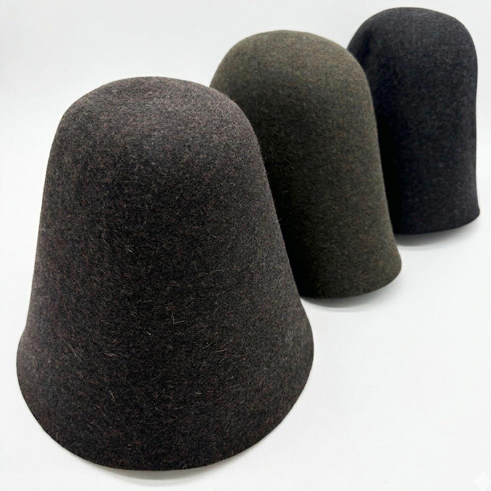 Melange Rabbit Fur Felt Hat Bodies Hoods for Millinery Supplies