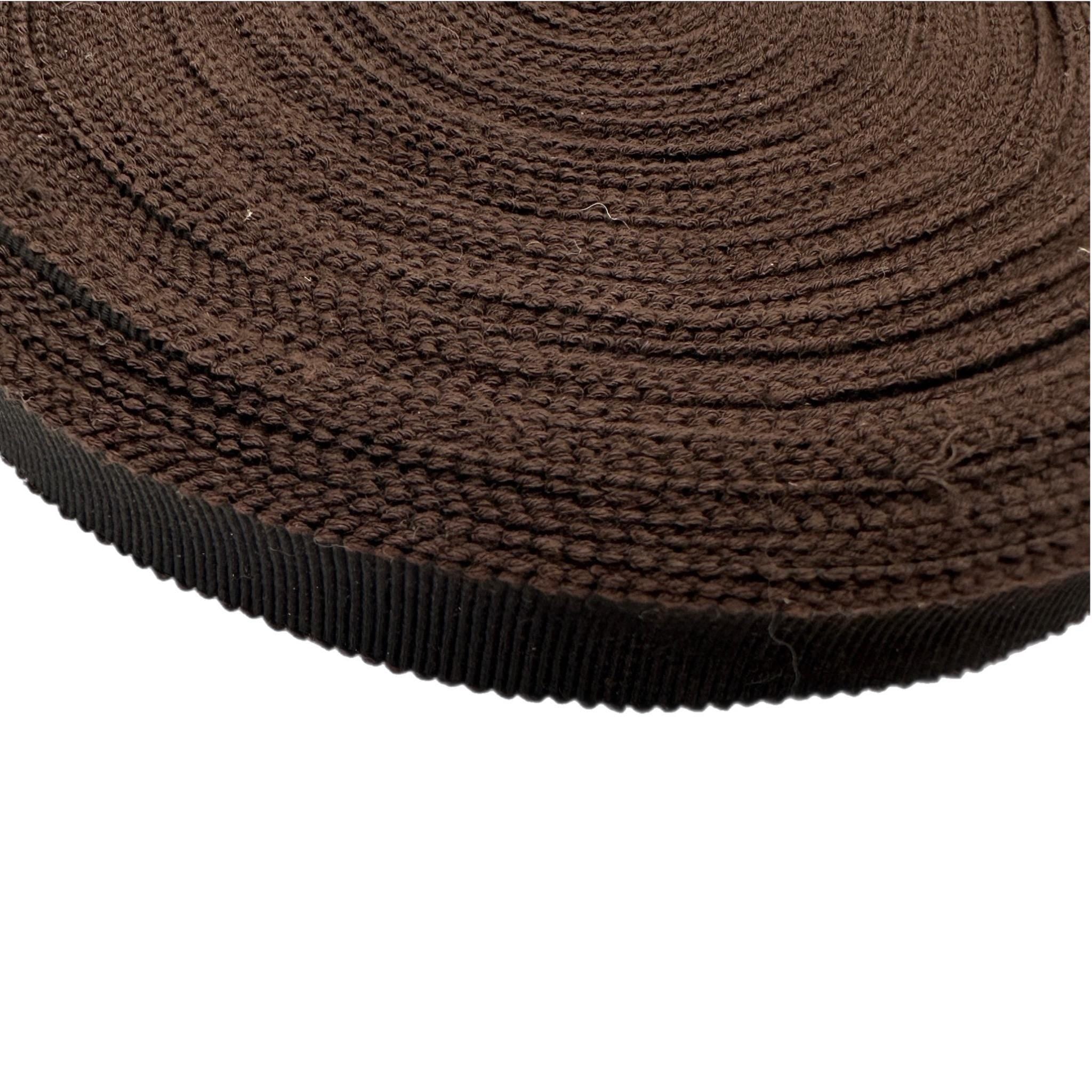 5/8 inch Brown Grosgrain Ribbon 1 Roll - 54 Yards for Hat Making and Millinery