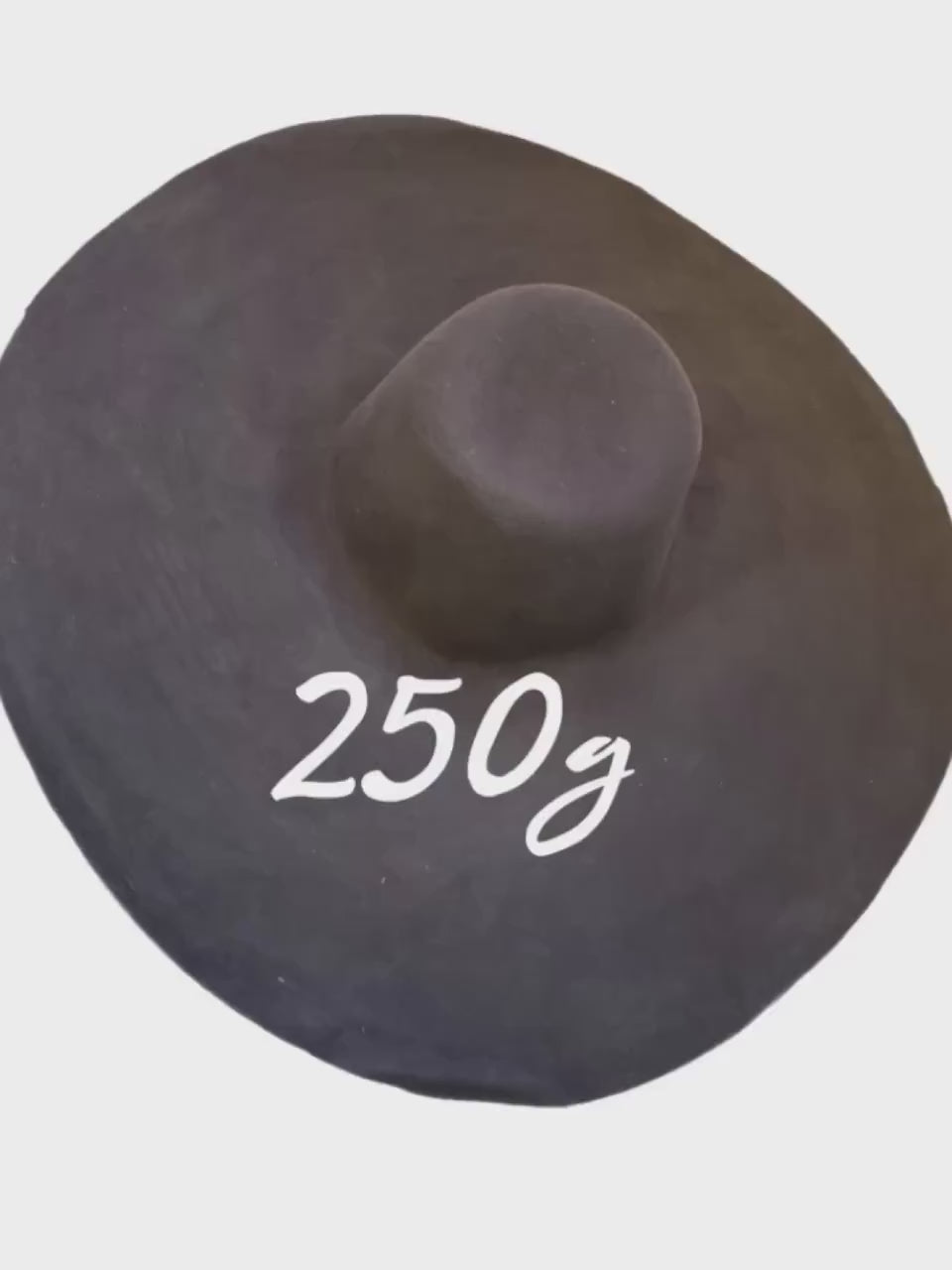 Set of 3 Giant Wool Felt Capeline Hat Bodies for Millinery