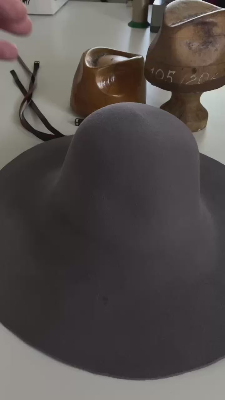 200g Rabbit Fur Felt Hat Body: Stiffened Western Hat Blank for Millinery