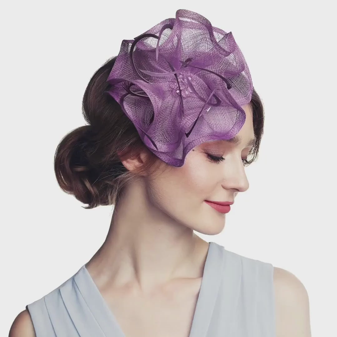 Flower Fascinator Hat for Derby Wedding Tea Party Cocktail