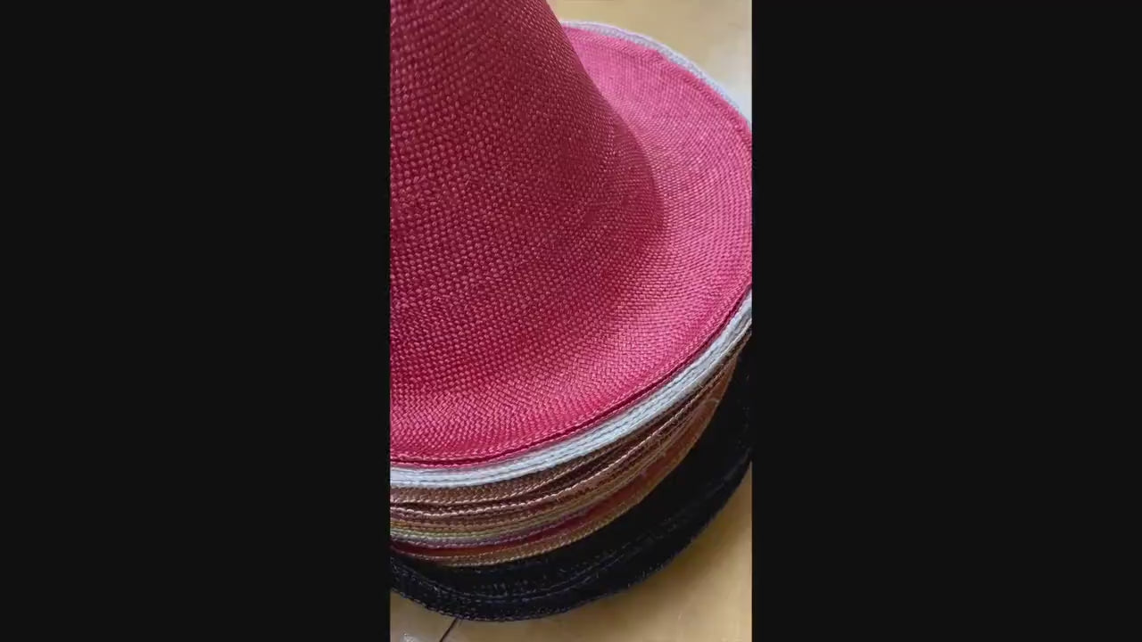 11" Visca Straw Capeline Hat Bodies for Hat Making