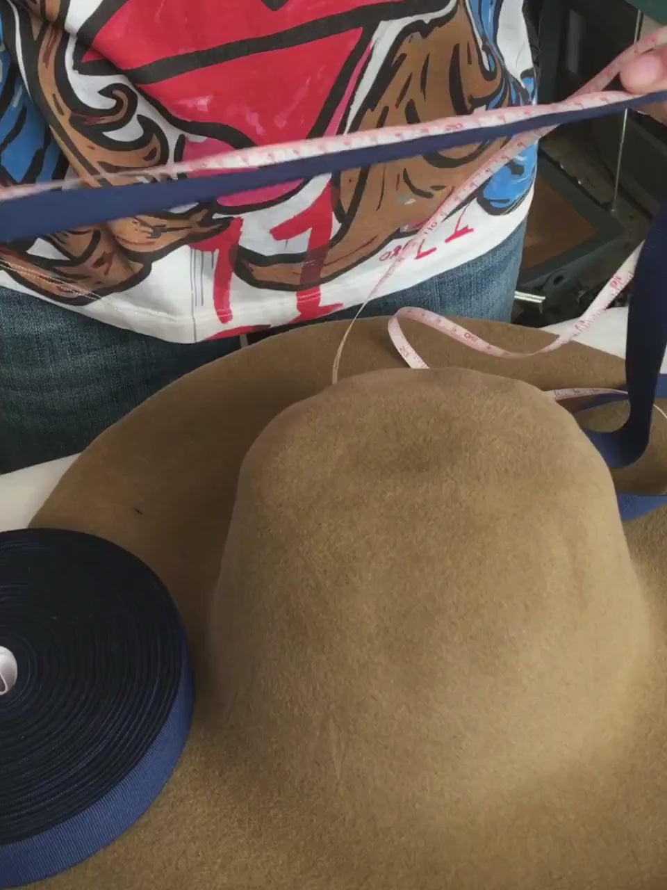 1 inch Lurex Grosgrain Ribbon for Hat Making and Millinery - 1yard (0,914 m)